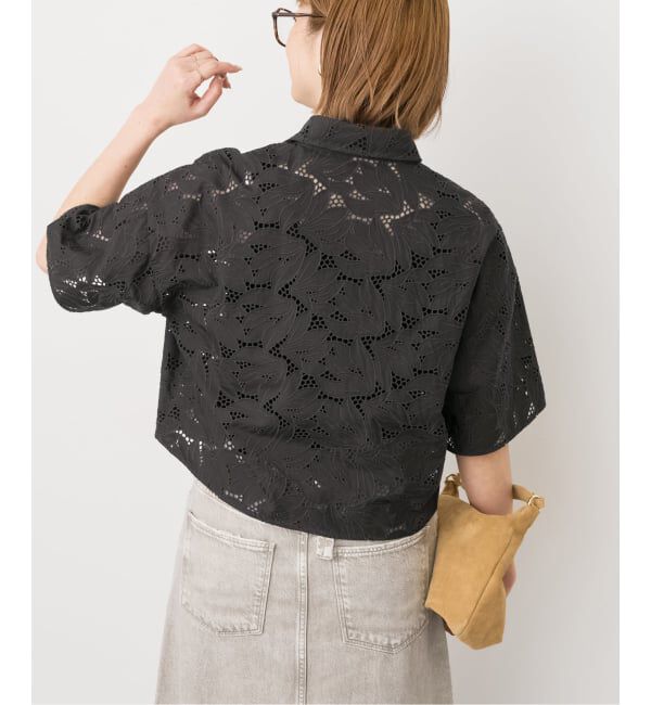 Spick and Span「TICCA / ティッカ 別注レース半袖シャツ*」|シャツ・ブラウス|