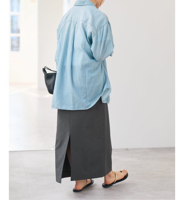 Spick and Span「ドライトロIラインスカート」|スカート|