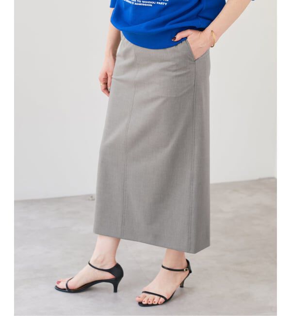 Spick and Span「ドライトロIラインスカート」|スカート|