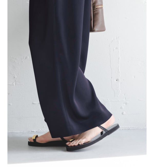 NOBLE「《予約・セットアップ対応》ワイドヨークサテンマリンパンツ」|スラックス|