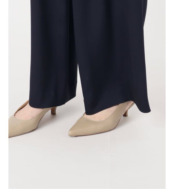 NOBLE「《予約・セットアップ対応》ワイドヨークサテンマリンパンツ」|スラックス|