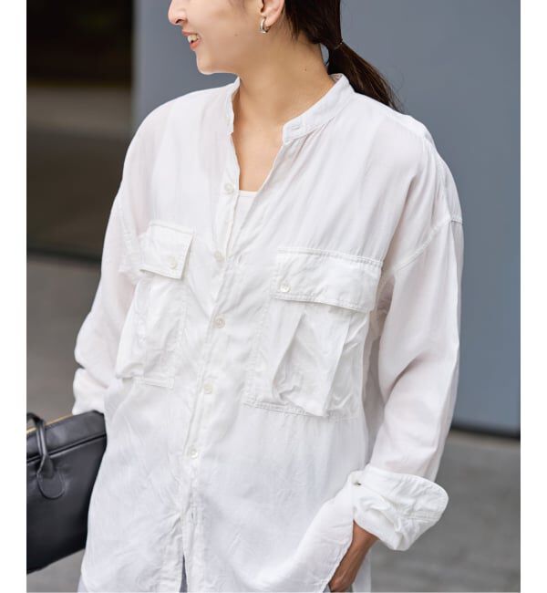 FRAMeWORK「キュプラコットンワッシャーシャツ」|シャツ・ブラウス|