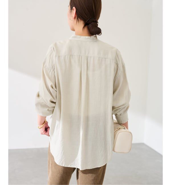 FRAMeWORK「キュプラコットンワッシャーシャツ」|シャツ・ブラウス|