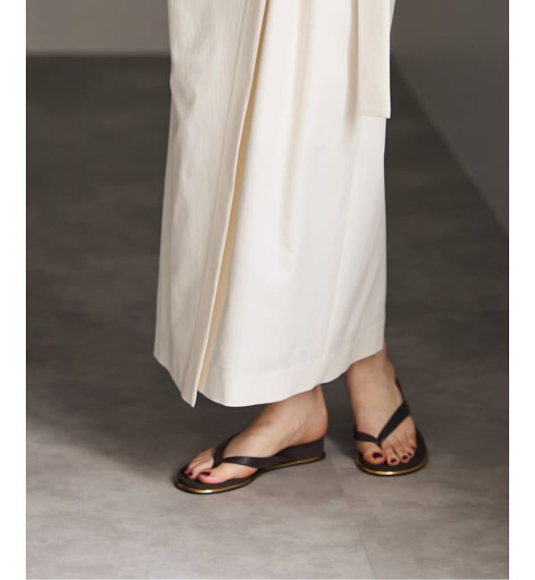 NOBLE「《予約》フィブリルツイルパレオラップスカート」|スカート|