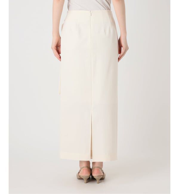 NOBLE「《予約》フィブリルツイルパレオラップスカート」|スカート|