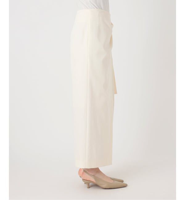 NOBLE「《予約》フィブリルツイルパレオラップスカート」|スカート|