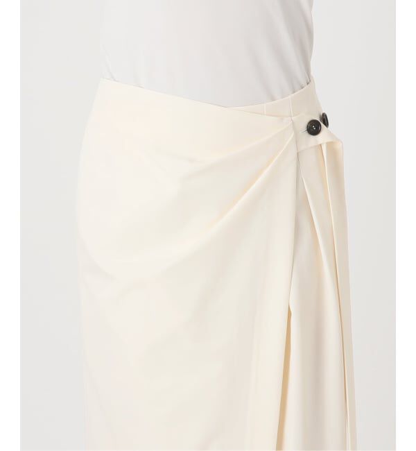 NOBLE「《予約》フィブリルツイルパレオラップスカート」|スカート|