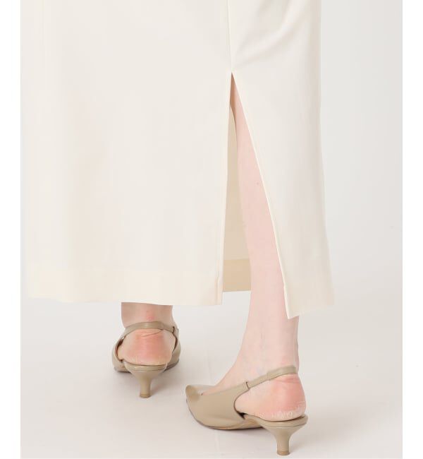 NOBLE「《予約》フィブリルツイルパレオラップスカート」|スカート|