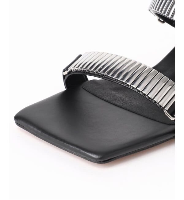 GRISE「《予約》GRISE5cmEDGEメタルストラップミュールサンダル」|サンダル|