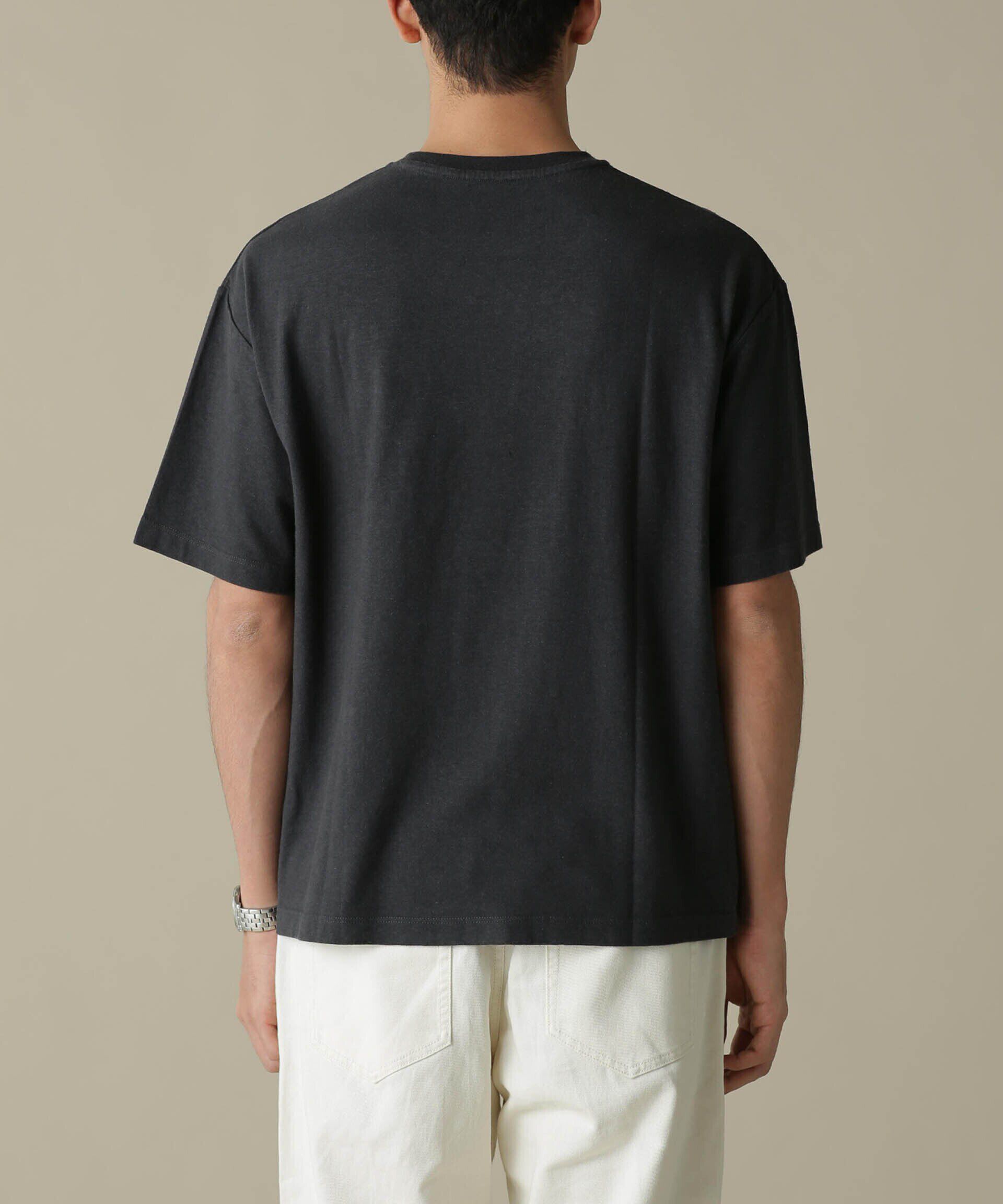 nano･universe「「NJ/CLUB」HOMESTOCK ガーメントダイコットンヘンプTシャツ」|Tシャツ・カットソー|