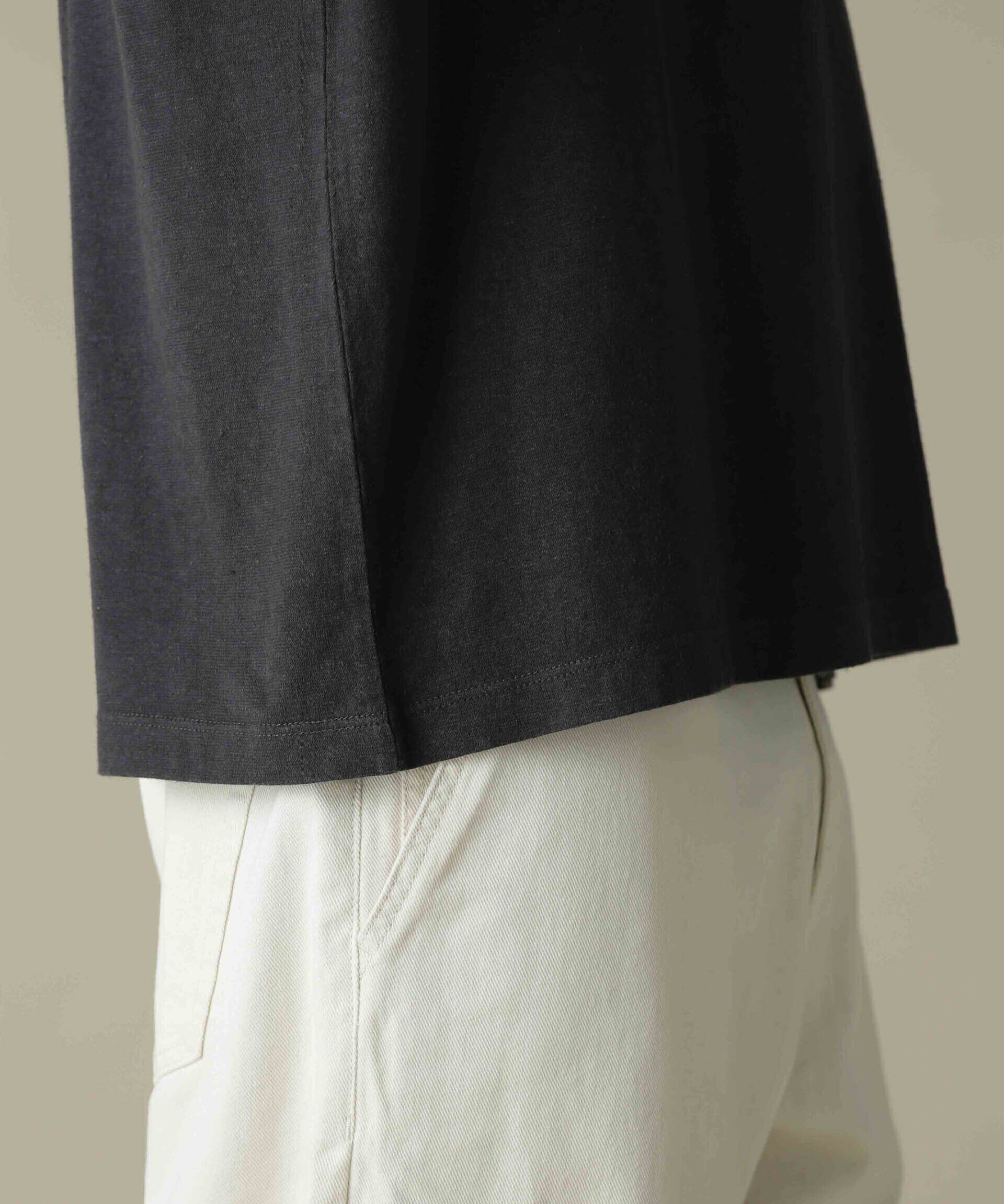 nano･universe「「NJ/CLUB」HOMESTOCK ガーメントダイコットンヘンプTシャツ」|Tシャツ・カットソー|