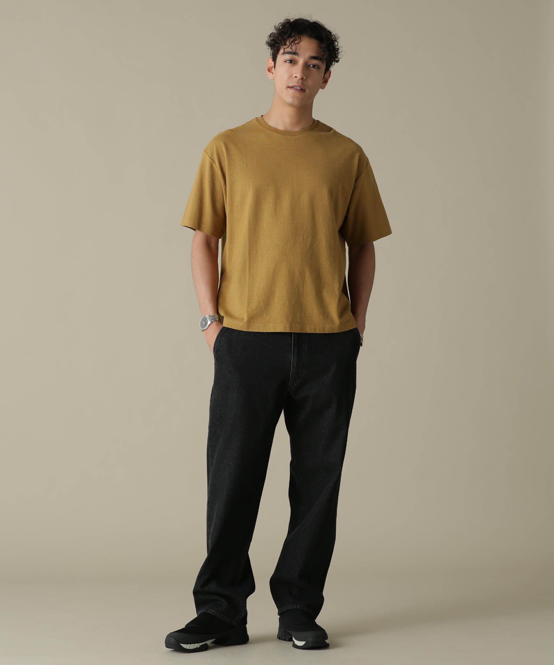 nano･universe「「NJ/CLUB」HOMESTOCK ガーメントダイコットンヘンプTシャツ」|Tシャツ・カットソー|