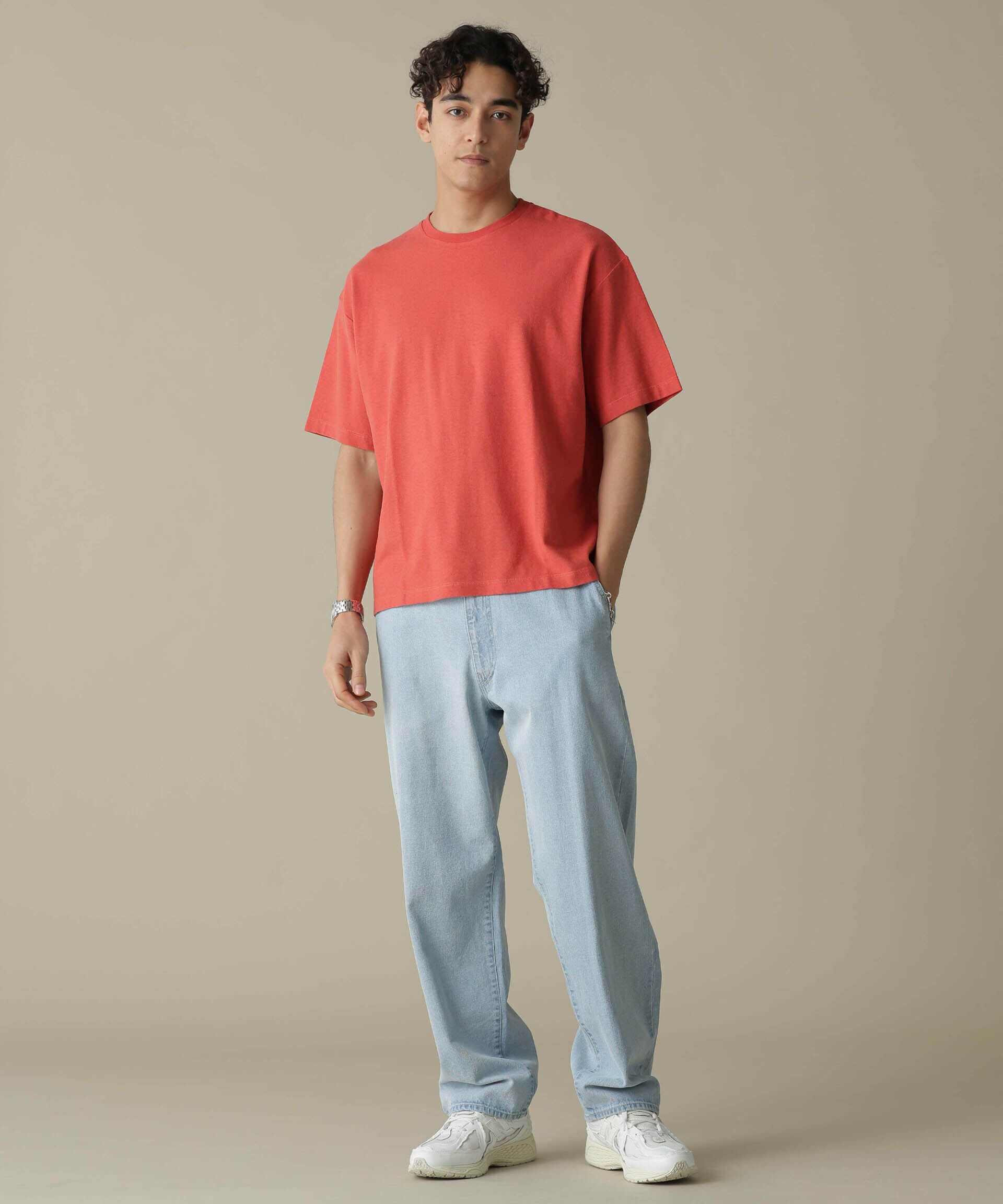 nano･universe「「NJ/CLUB」HOMESTOCK ガーメントダイコットンヘンプTシャツ」|Tシャツ・カットソー|