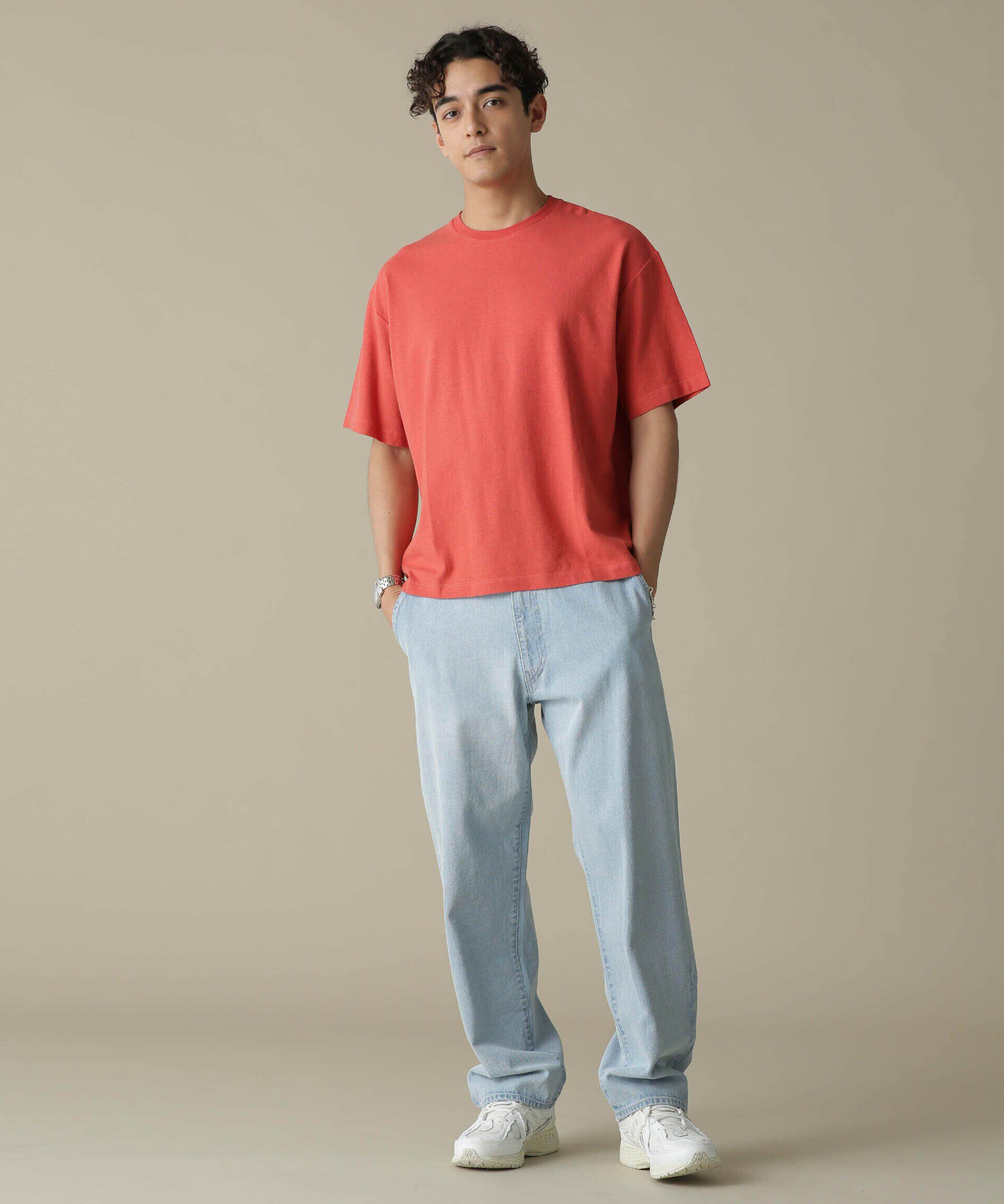 nano･universe「「NJ/CLUB」HOMESTOCK ガーメントダイコットンヘンプTシャツ」|Tシャツ・カットソー|