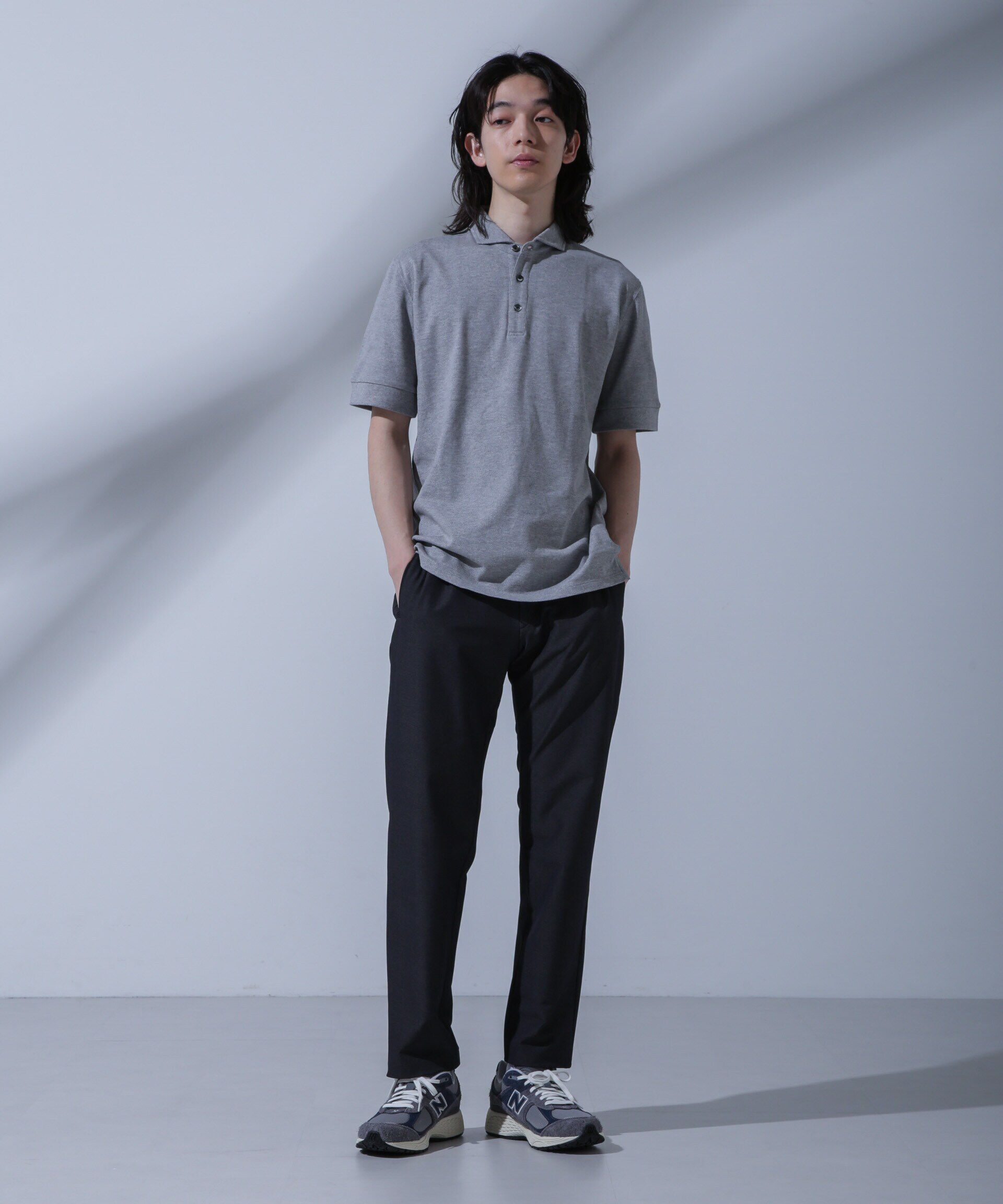 nano･universe「WEB限定/Anti Soaked(R)  汗染み防止ポロシャツ/カッタウェイ」|Tシャツ・カットソー|