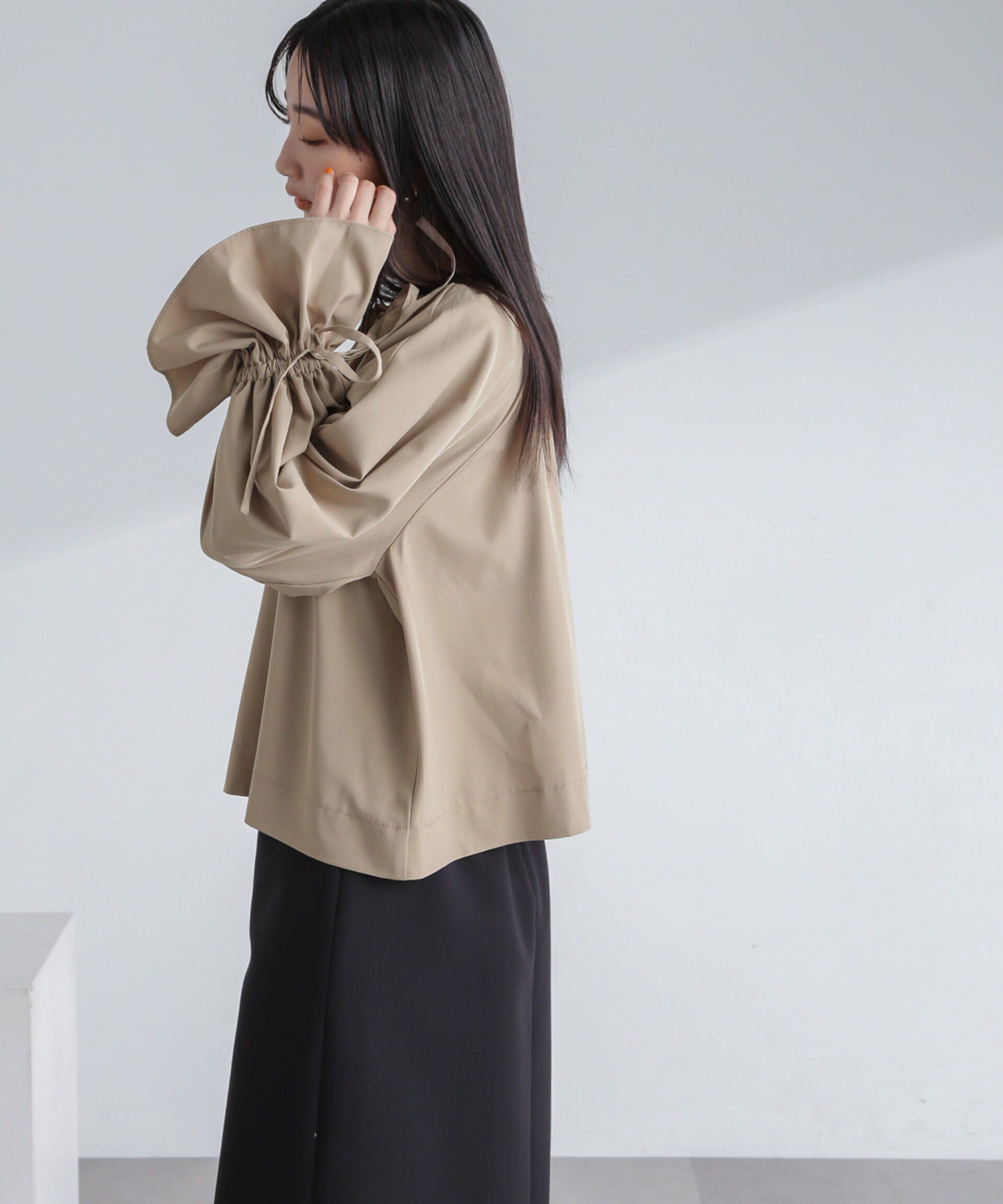 nano･universe「前後2wayキャンディースリーブブラウス」|シャツ・ブラウス|