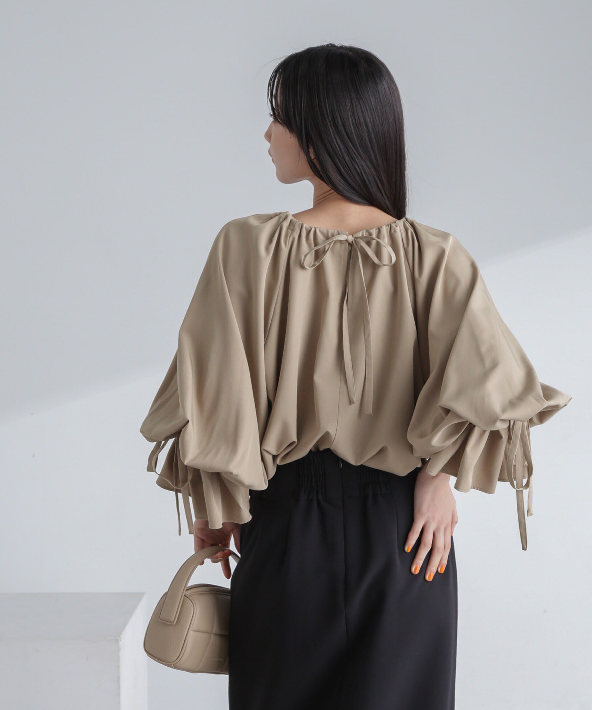 nano･universe「前後2wayキャンディースリーブブラウス」|シャツ・ブラウス|