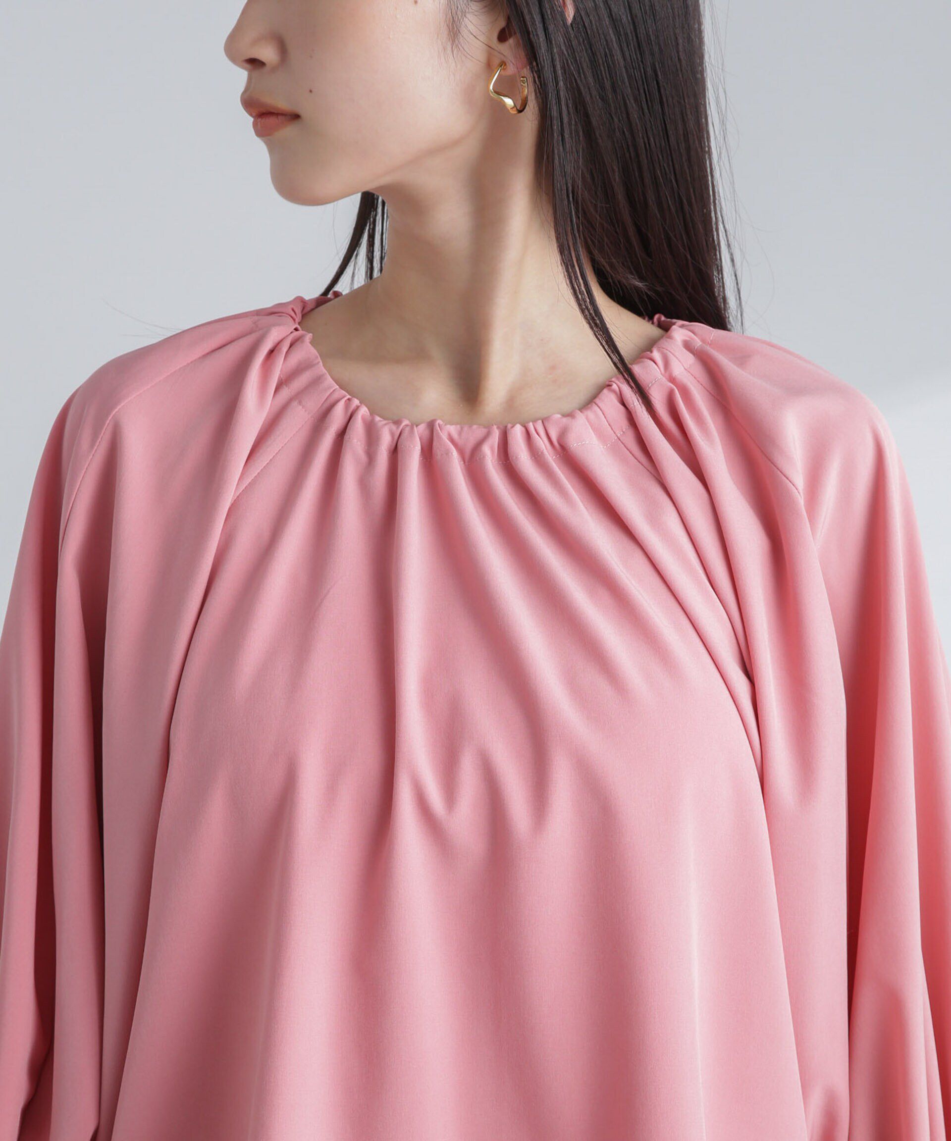 nano･universe「前後2wayキャンディースリーブブラウス」|シャツ・ブラウス|