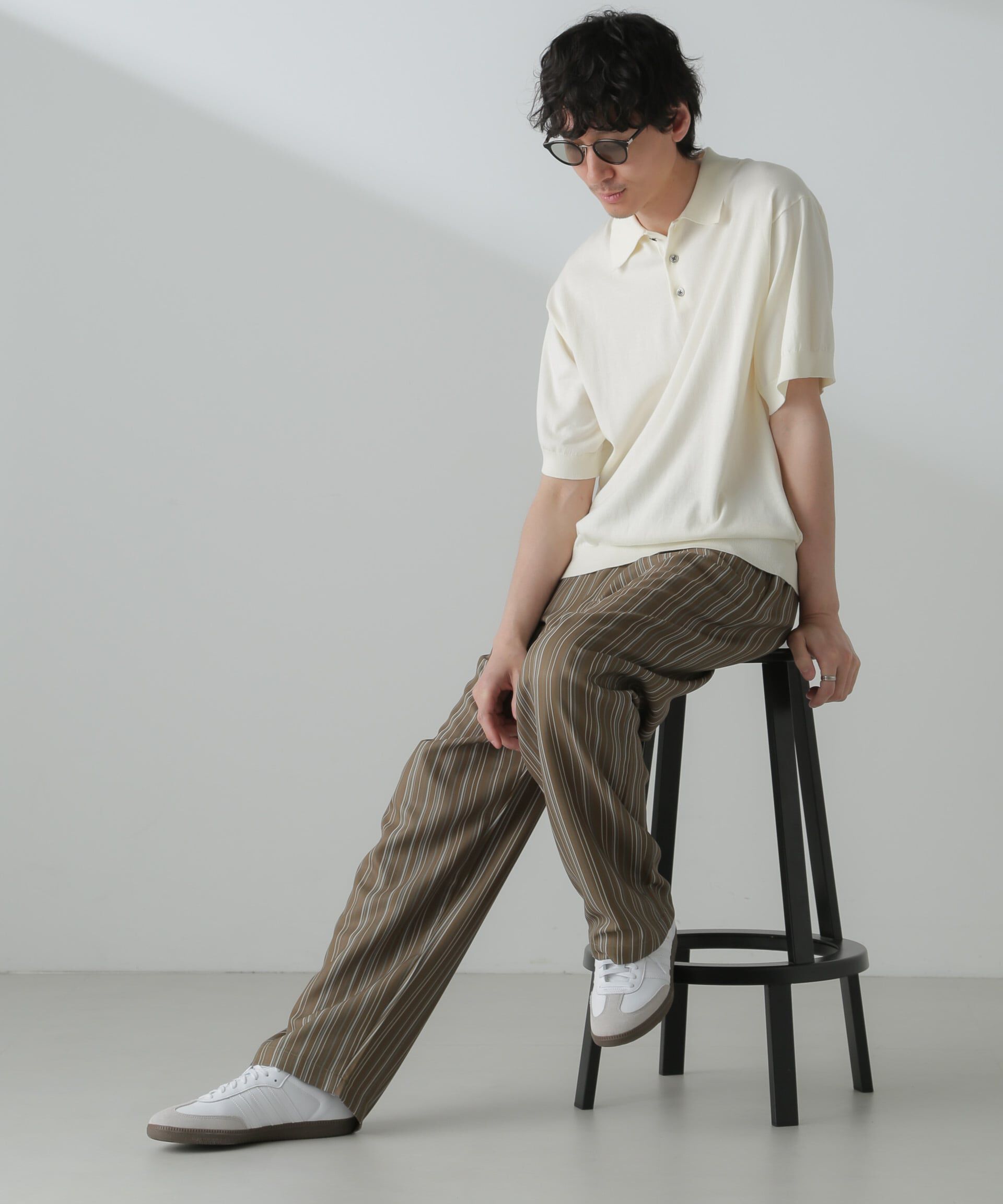 nano･universe「パターンイージーワイドパンツ(セットアップ可)」|チノ|