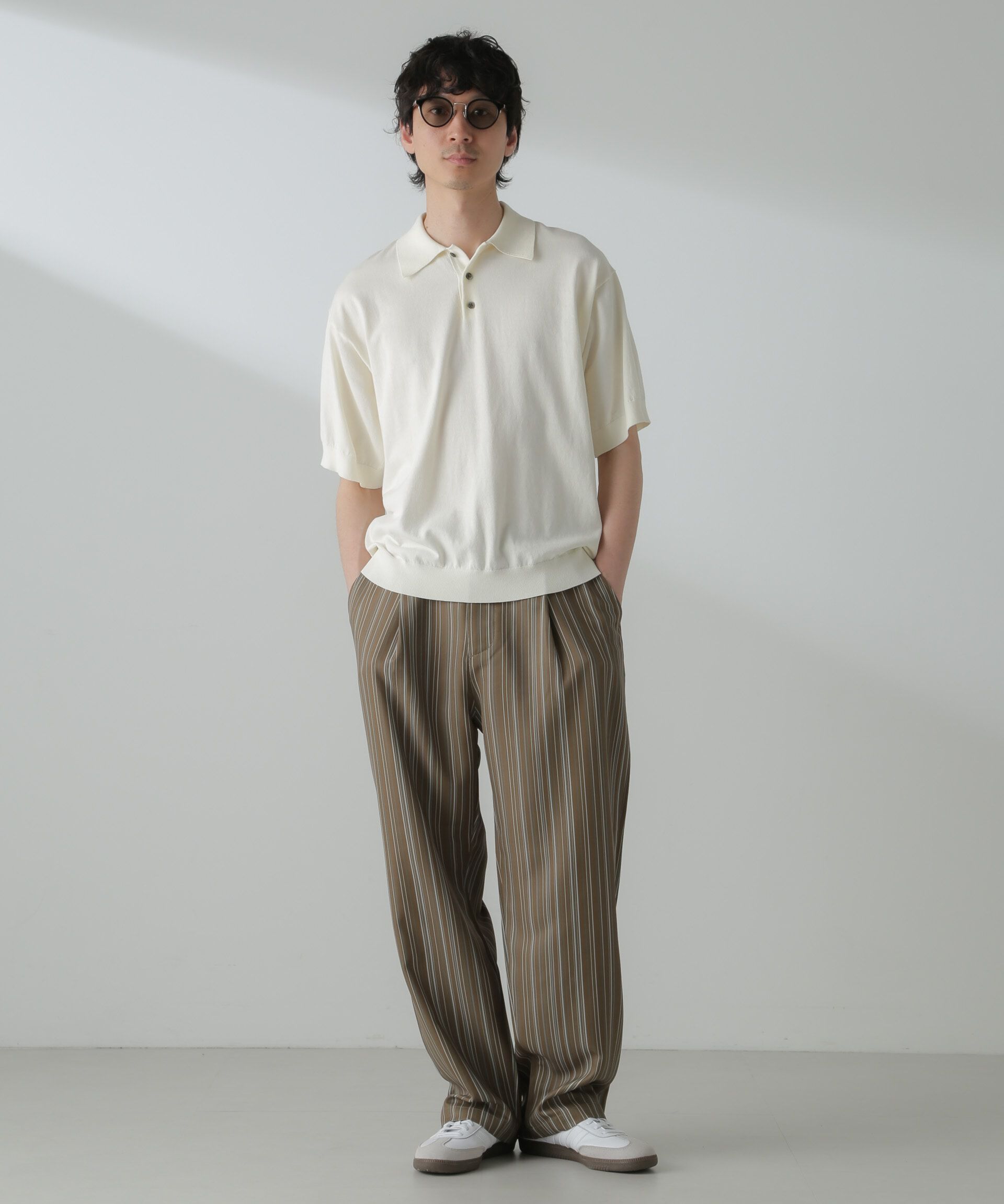 nano･universe「パターンイージーワイドパンツ(セットアップ可)」|チノ|