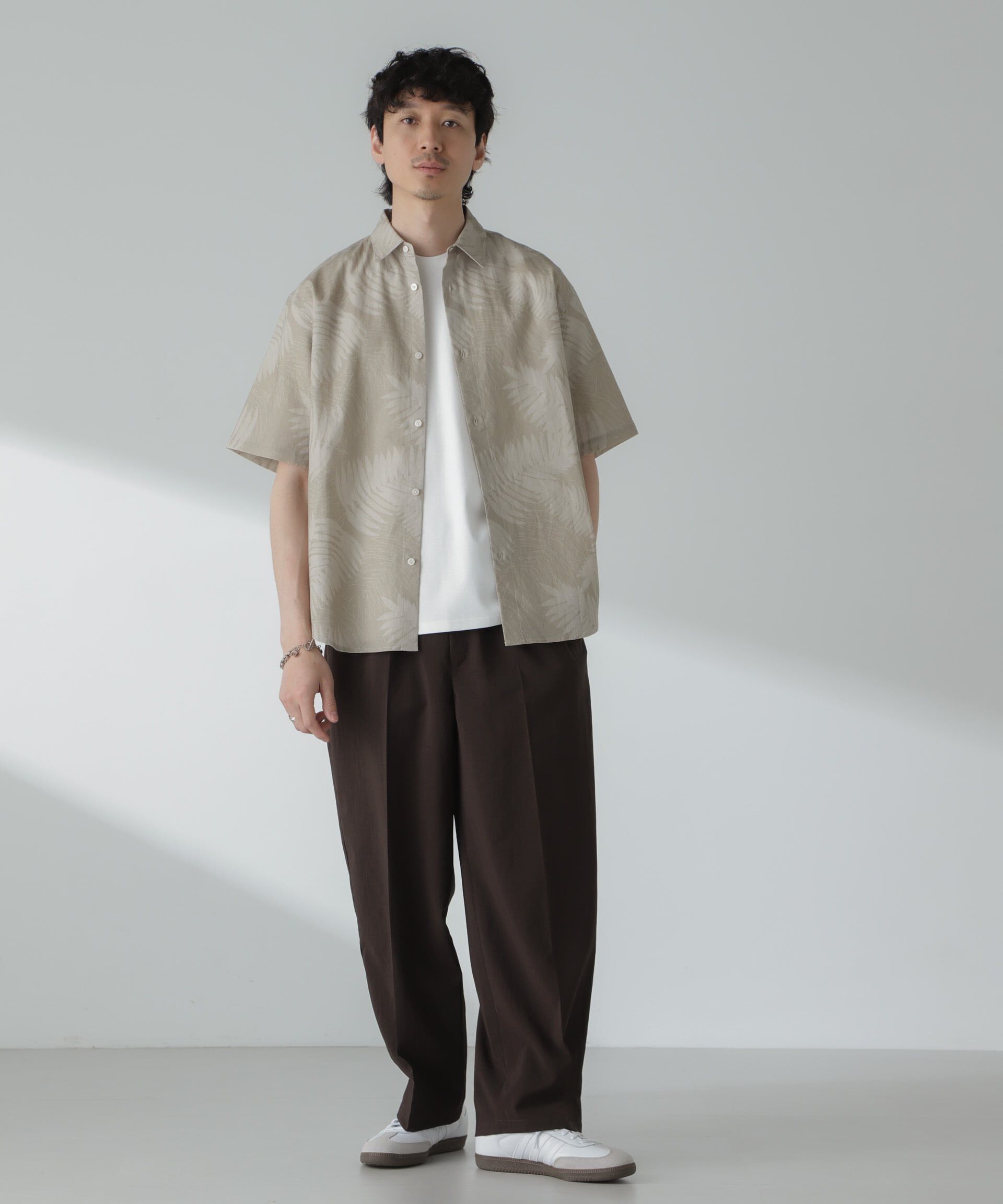 nano･universe「「大人のワイドパンツ」ハイツイストワイドスラックス」|チノ|