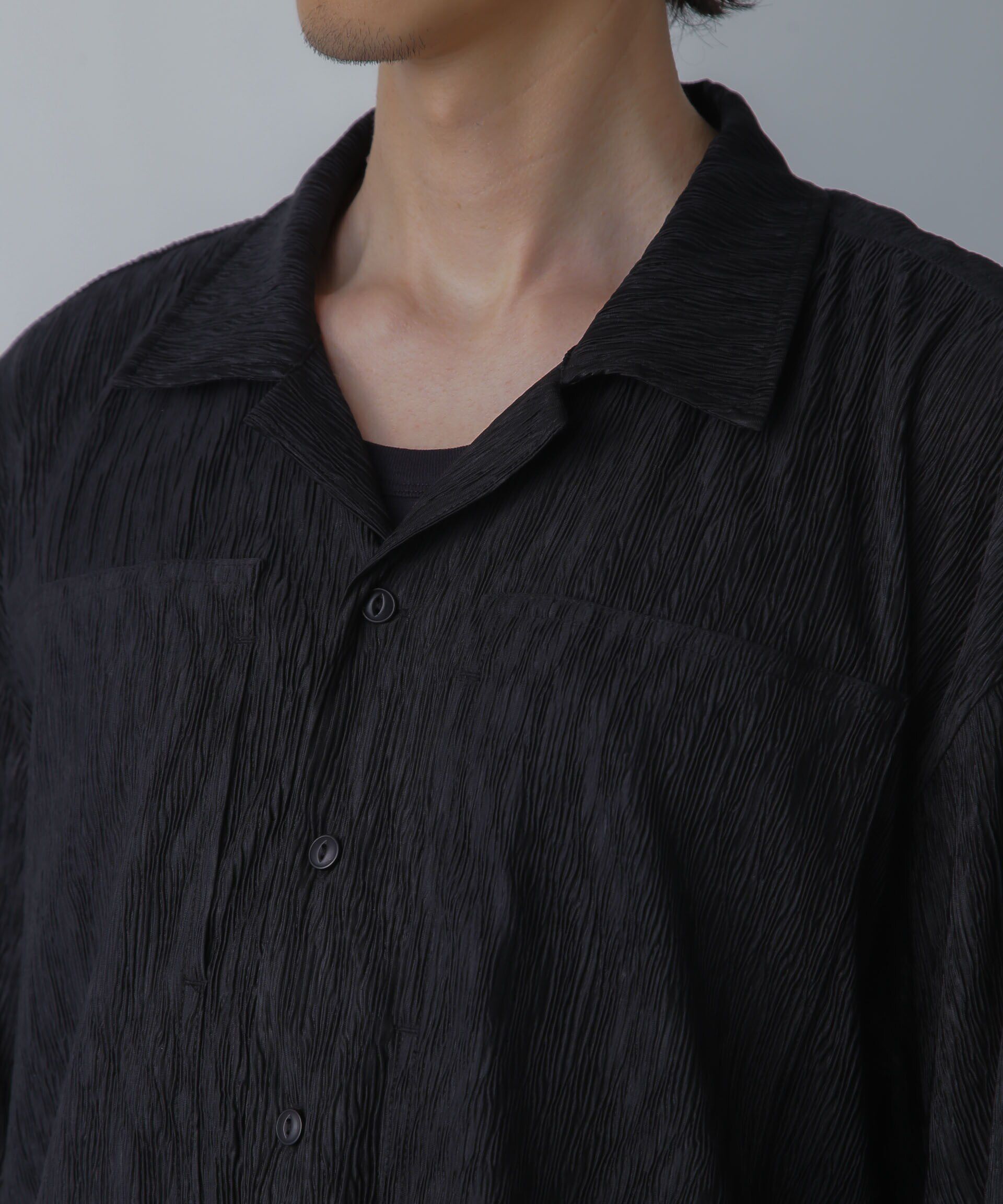 nano･universe「NORMANBROS別注ワイドポケット楊柳シャツ 半袖」|シャツ・ブラウス|