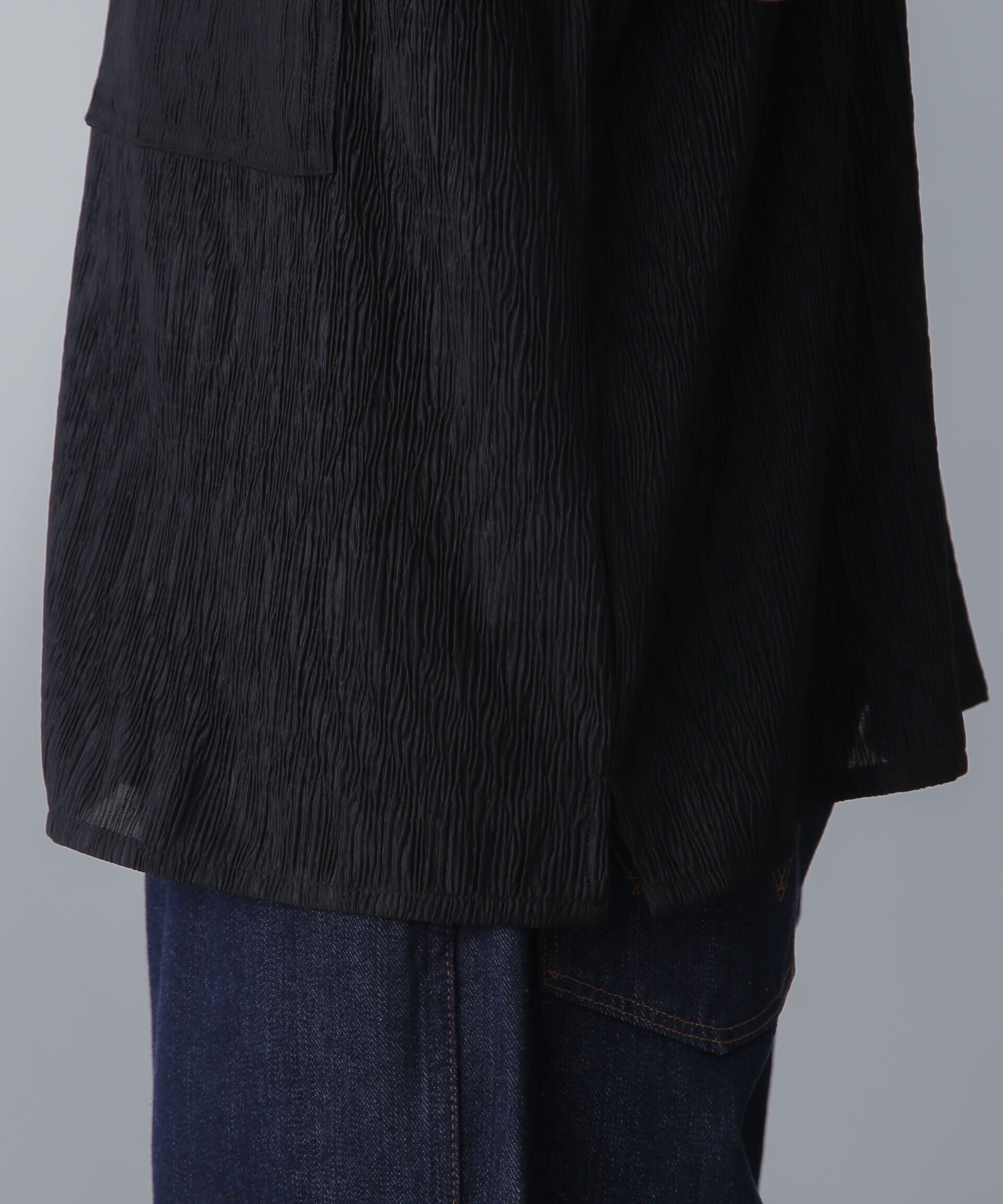 nano･universe「NORMANBROS別注ワイドポケット楊柳シャツ 半袖」|シャツ・ブラウス|