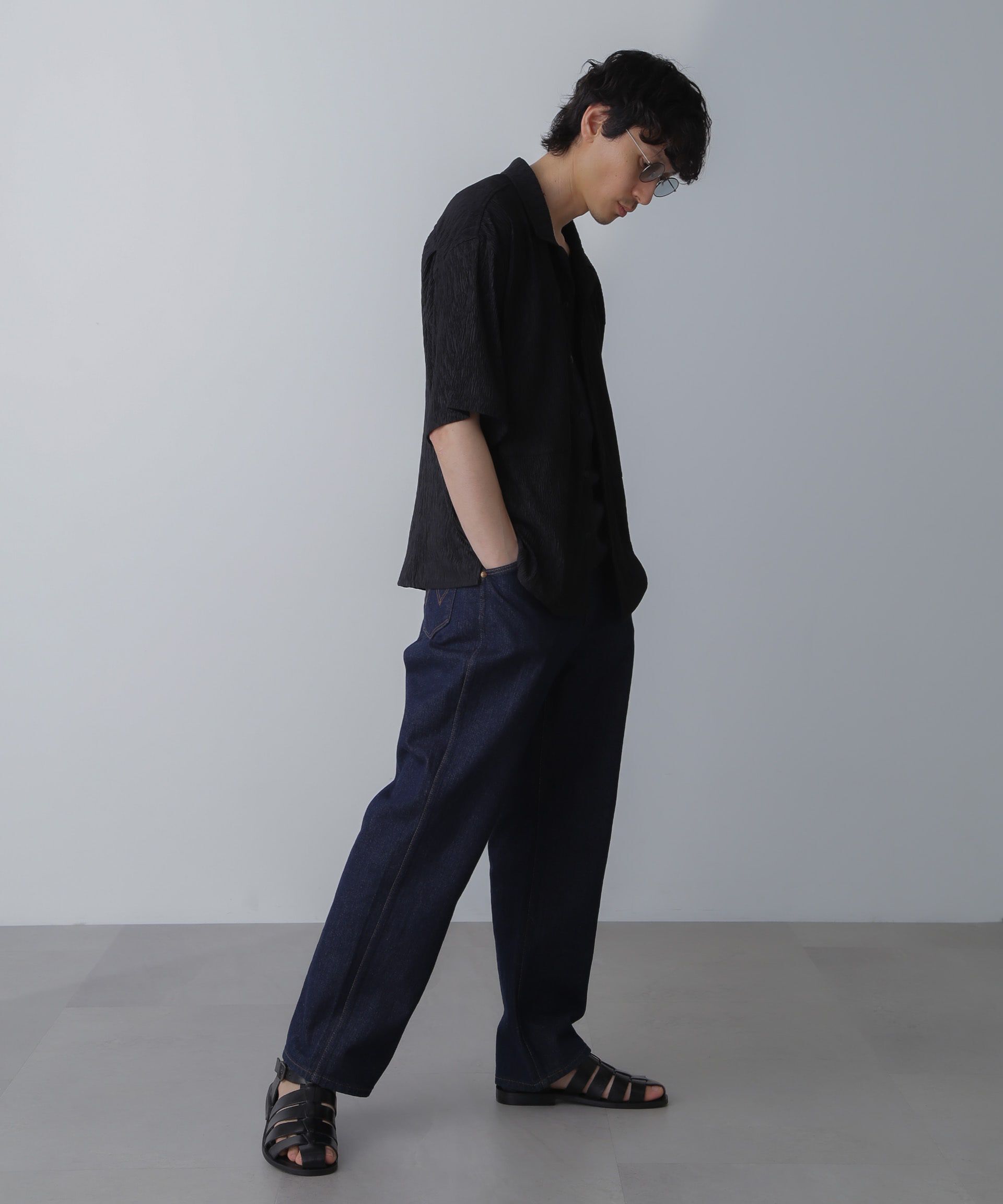 nano･universe「NORMANBROS別注ワイドポケット楊柳シャツ 半袖」|シャツ・ブラウス|