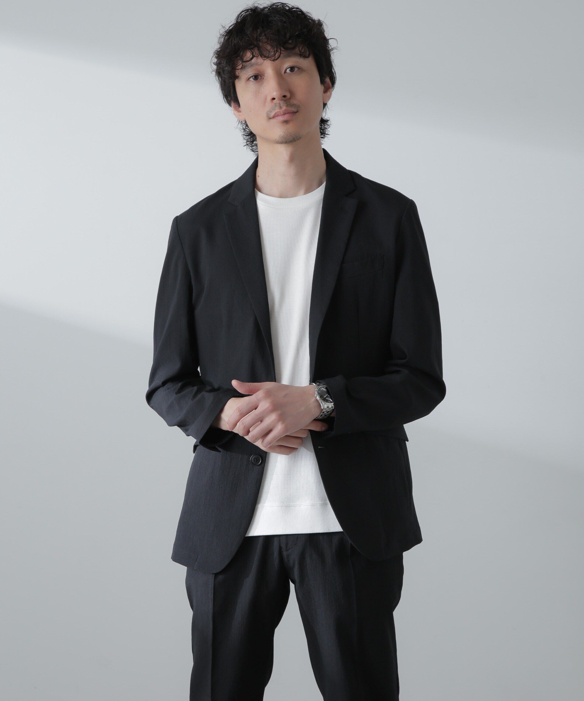 nano･universe「「Damerino」Air ワルツ DotAir(R)撥水ストレッチセットアップ」|スーツ|