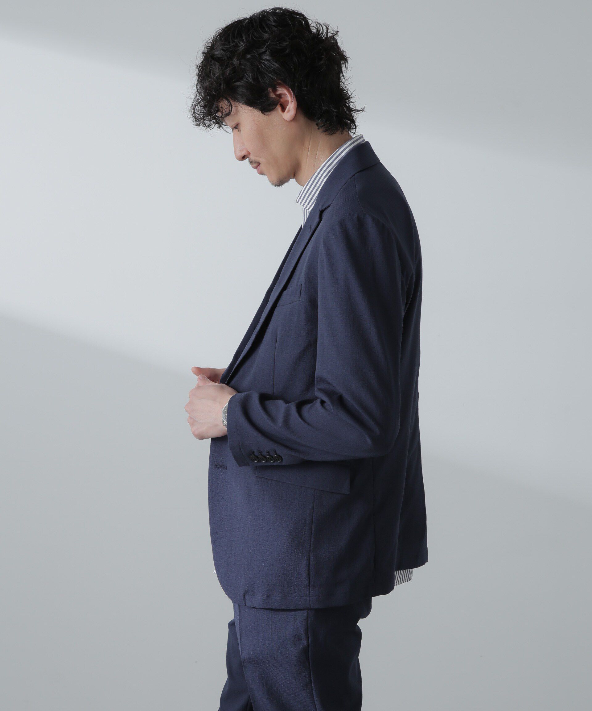 nano･universe「「Damerino」Air ワルツ DotAir(R)撥水ストレッチセットアップ」|スーツ|