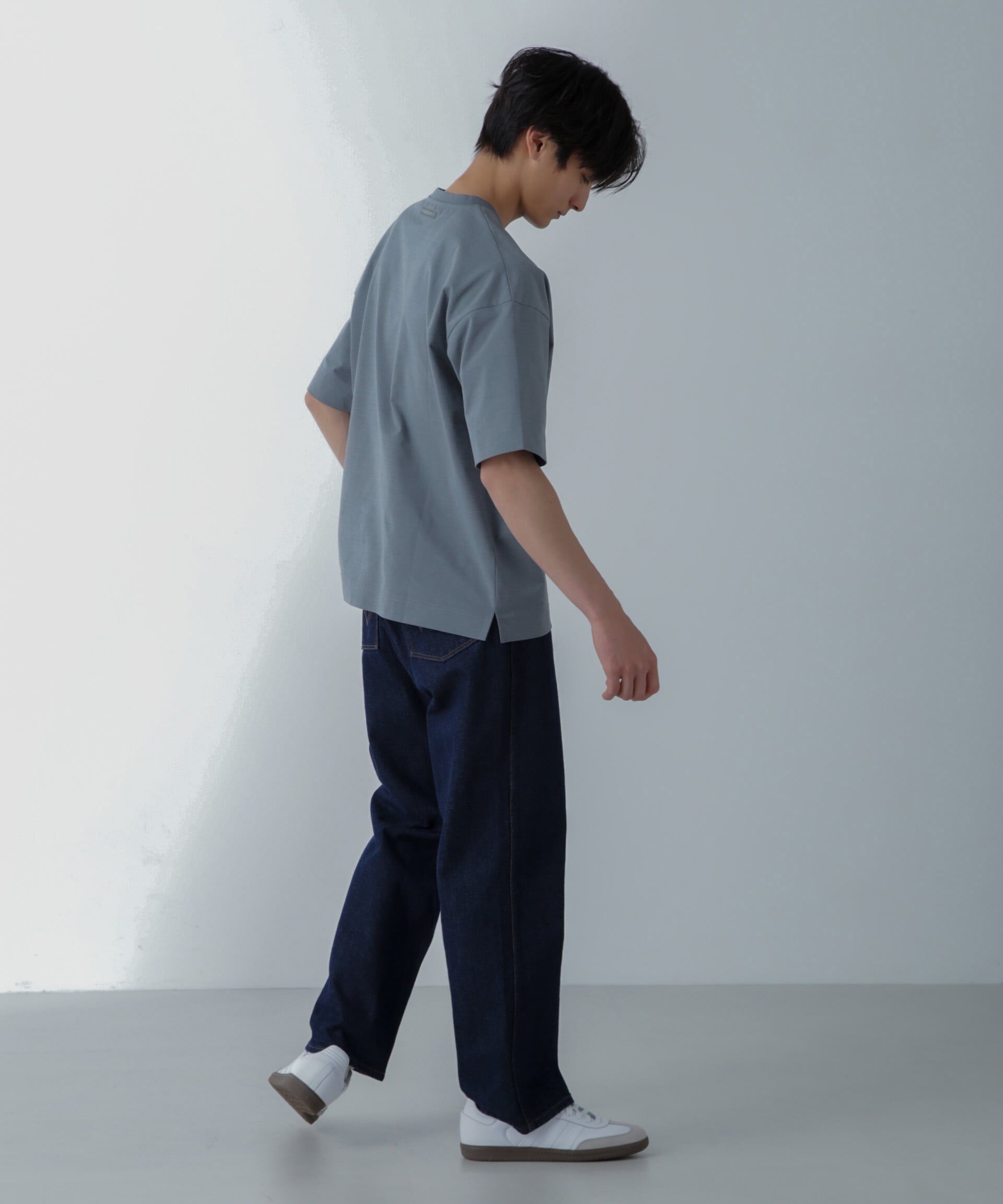 nano･universe「ドライジャージー ワイドTシャツ 半袖(セットアップ可)」|Tシャツ・カットソー|