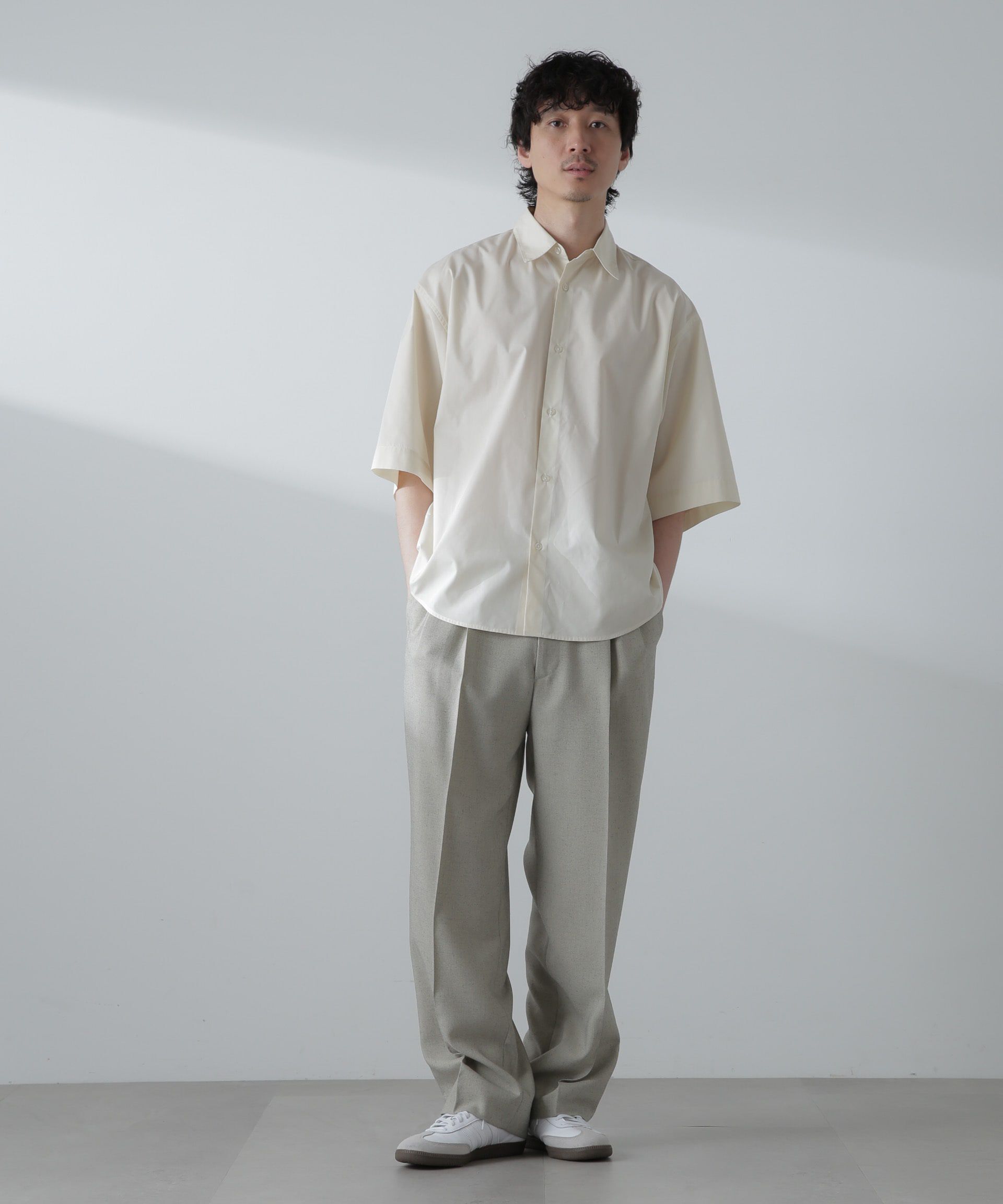 nano･universe「TCタイプライターシャツ 半袖」|シャツ・ブラウス|