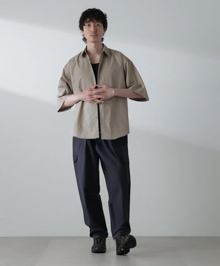 nano･universe「TCタイプライターシャツ 半袖」|シャツ・ブラウス|