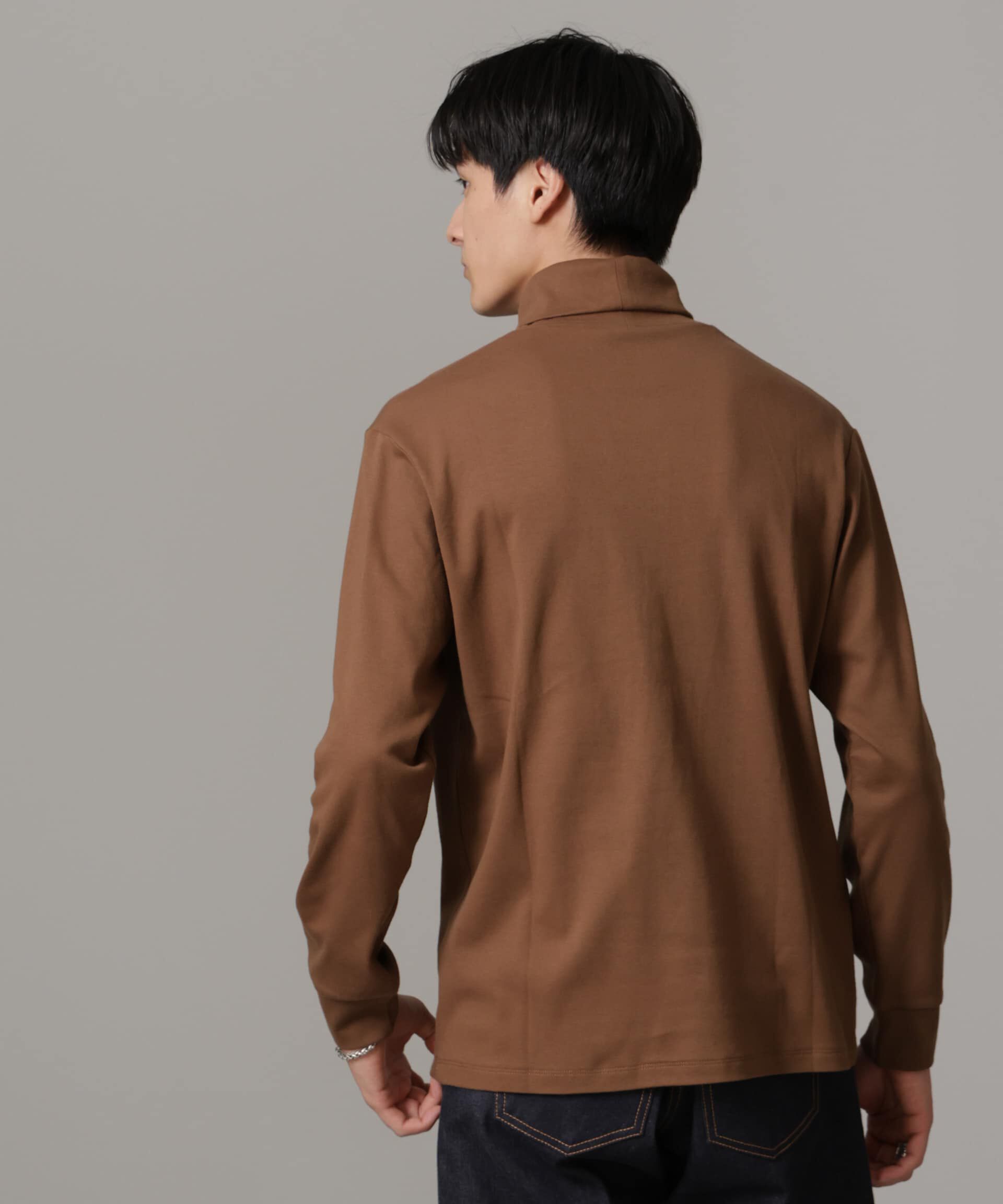 nano･universe「Anti Soaked(R) 汗染み防止 スムースタートルネックTシャツ 長袖」|Tシャツ・カットソー|