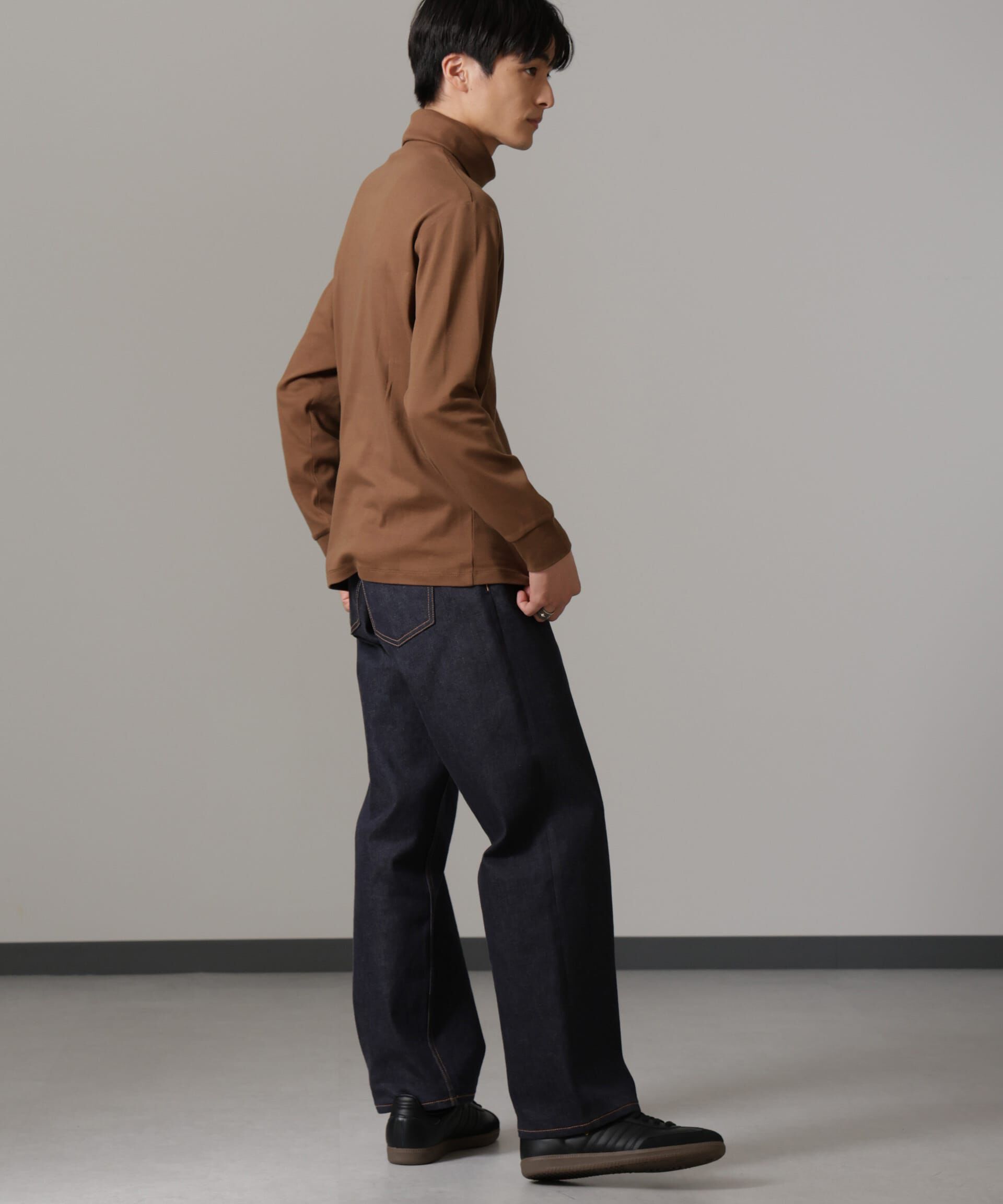 nano･universe「Anti Soaked(R) 汗染み防止 スムースタートルネックTシャツ 長袖」|Tシャツ・カットソー|