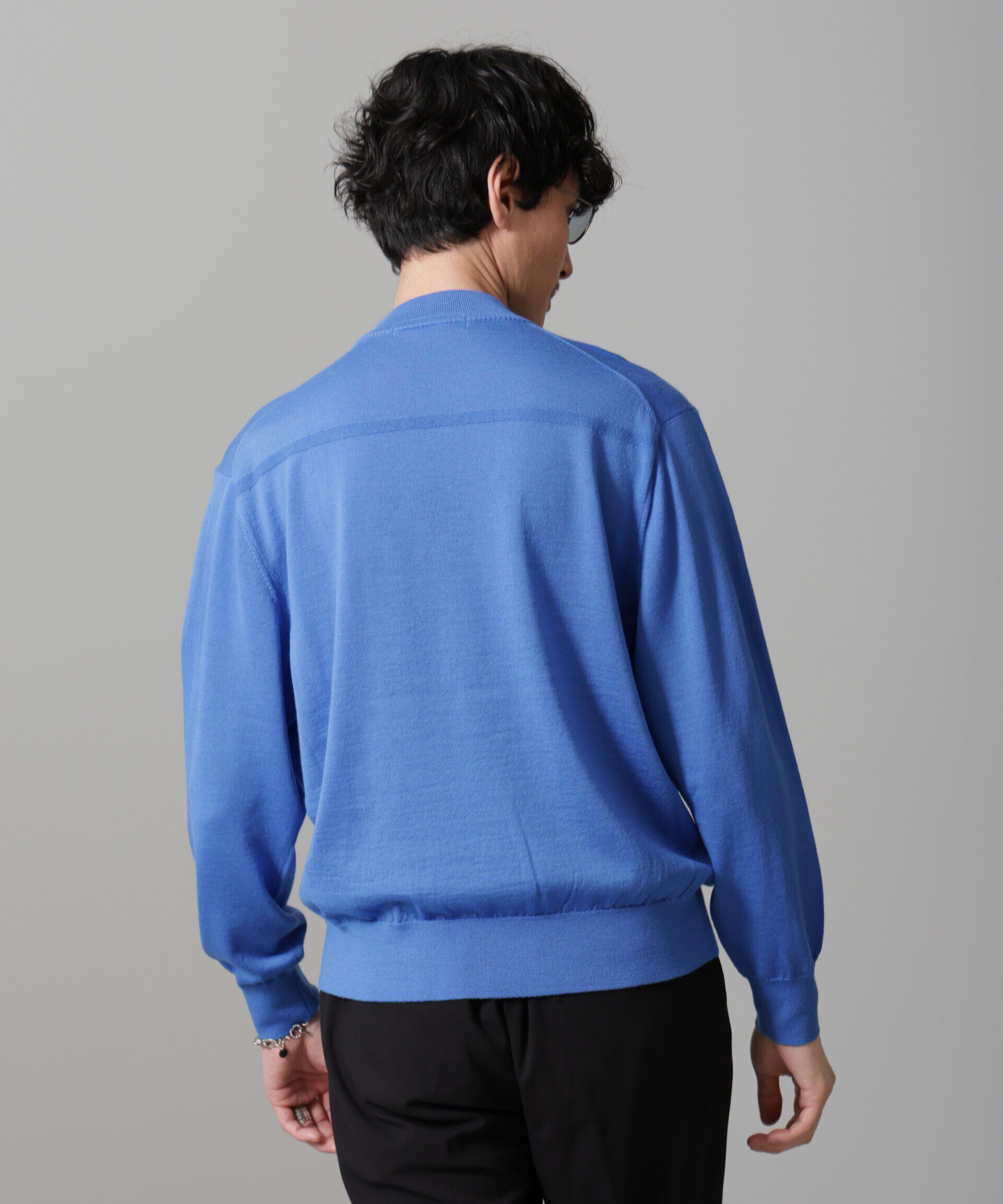 nano･universe「「毛玉レスニット」 ファインゲージモックネック」|ニット・セーター|