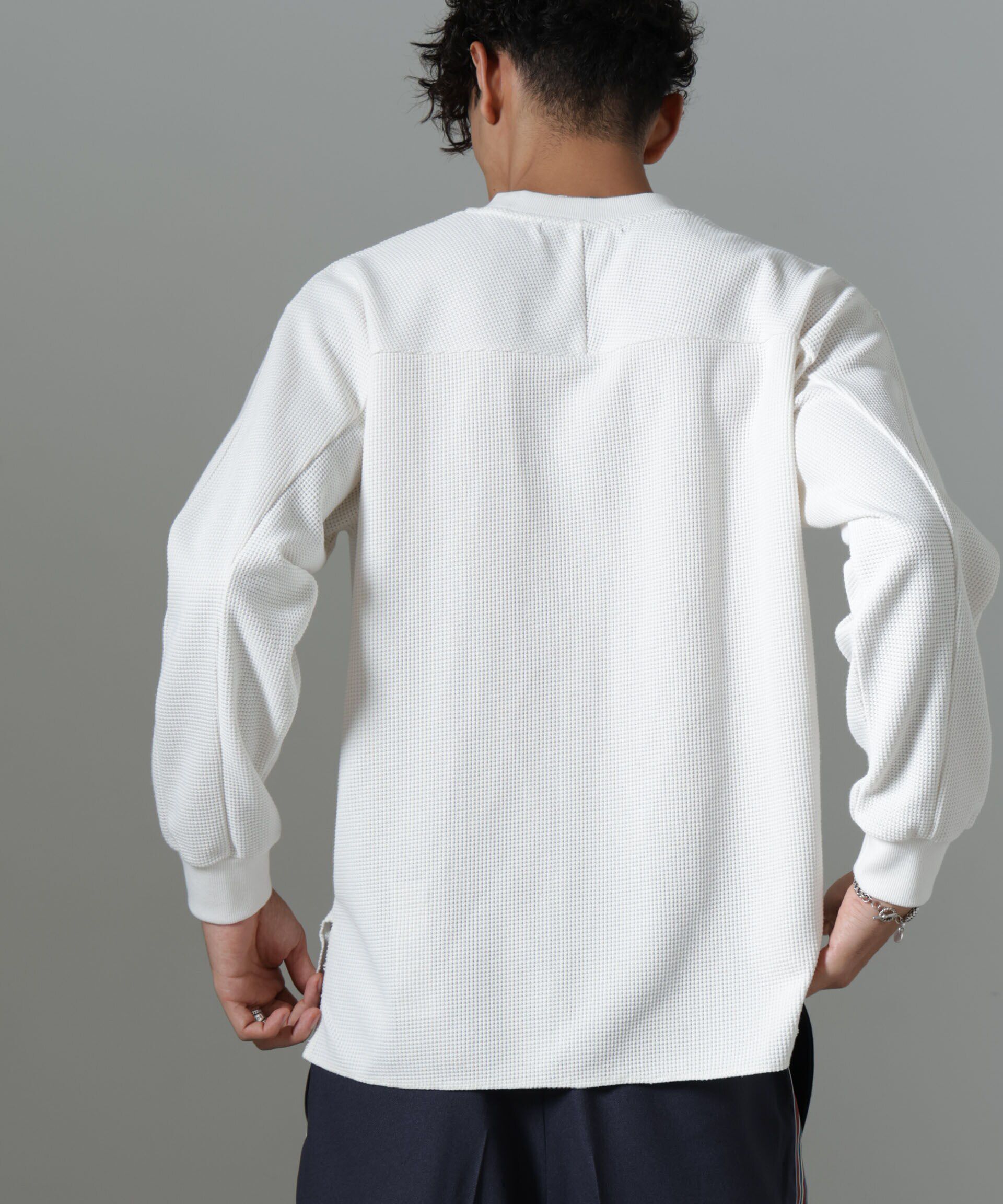 nano･universe「テクノワッフル ロングスリーブTシャツ」|Tシャツ・カットソー|