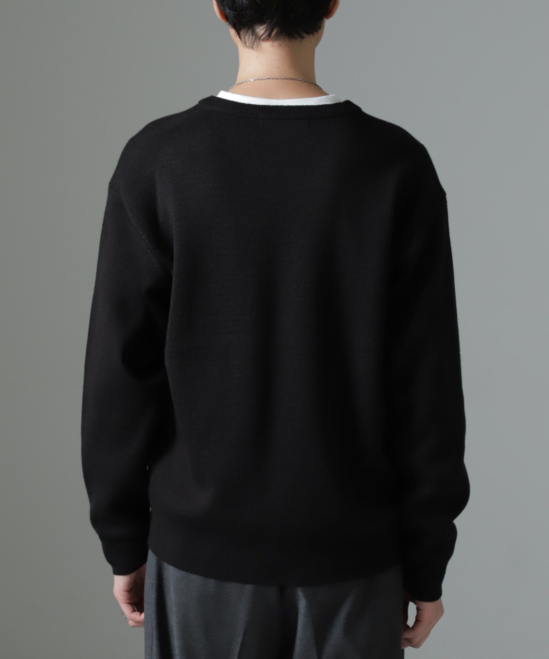 nano･universe「タスマニアミックス ミラノリブリラックスＶネックニット」|ニット・セーター|