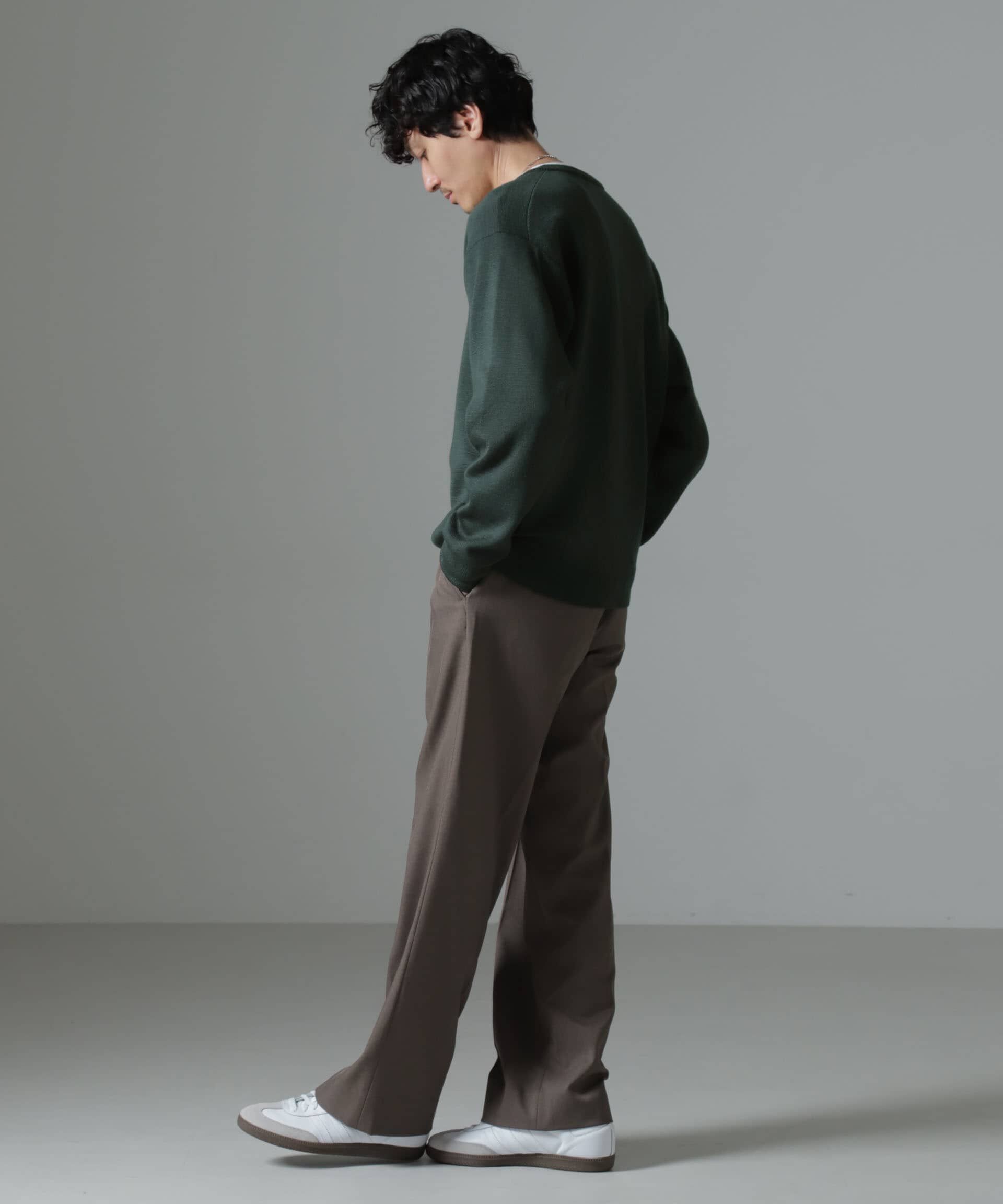 nano･universe「タスマニアミックス ミラノリブリラックスＶネックニット」|ニット・セーター|