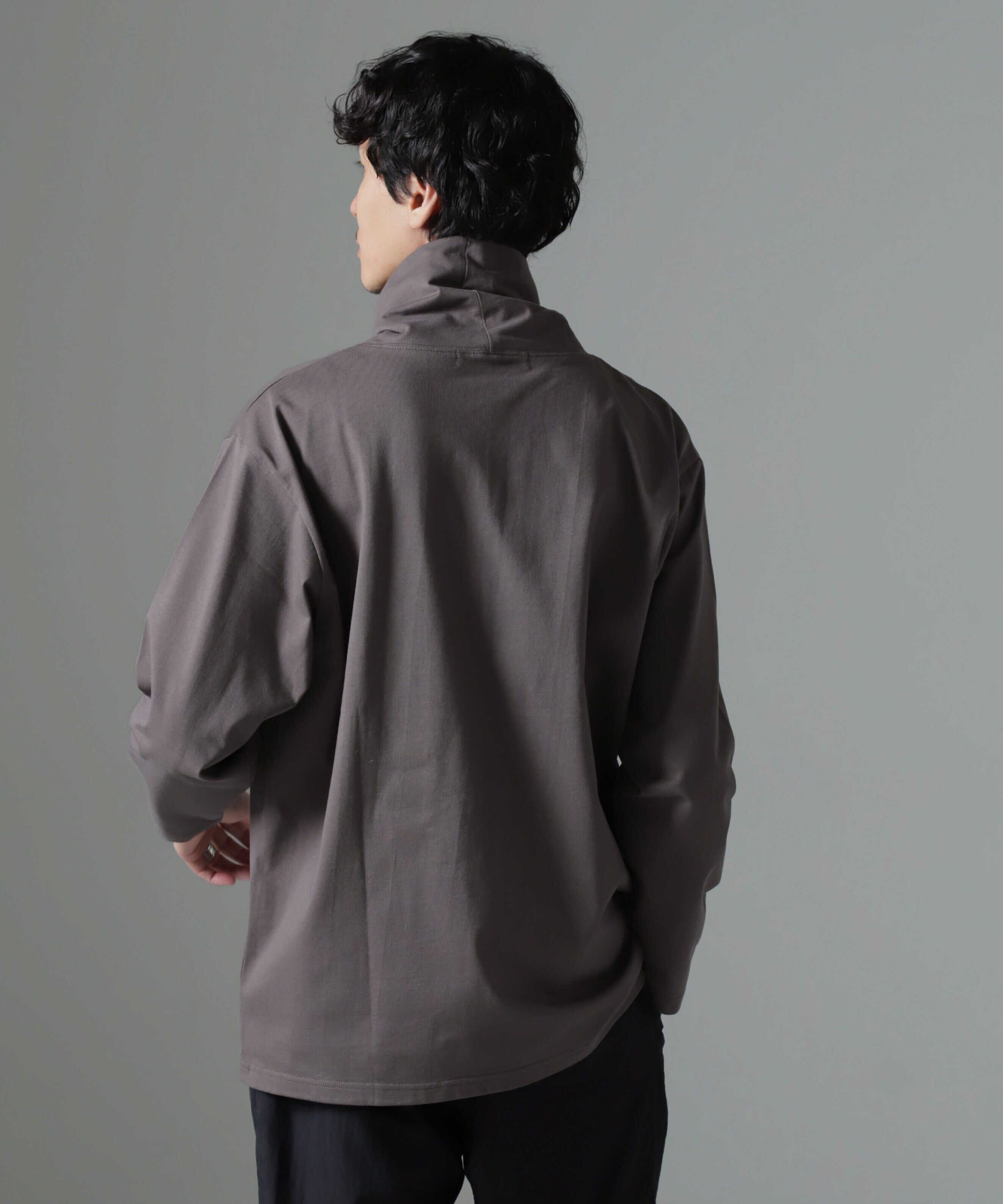 nano･universe「WEB限定/ボリュームハイネックプルオーバー 長袖」|Tシャツ・カットソー|