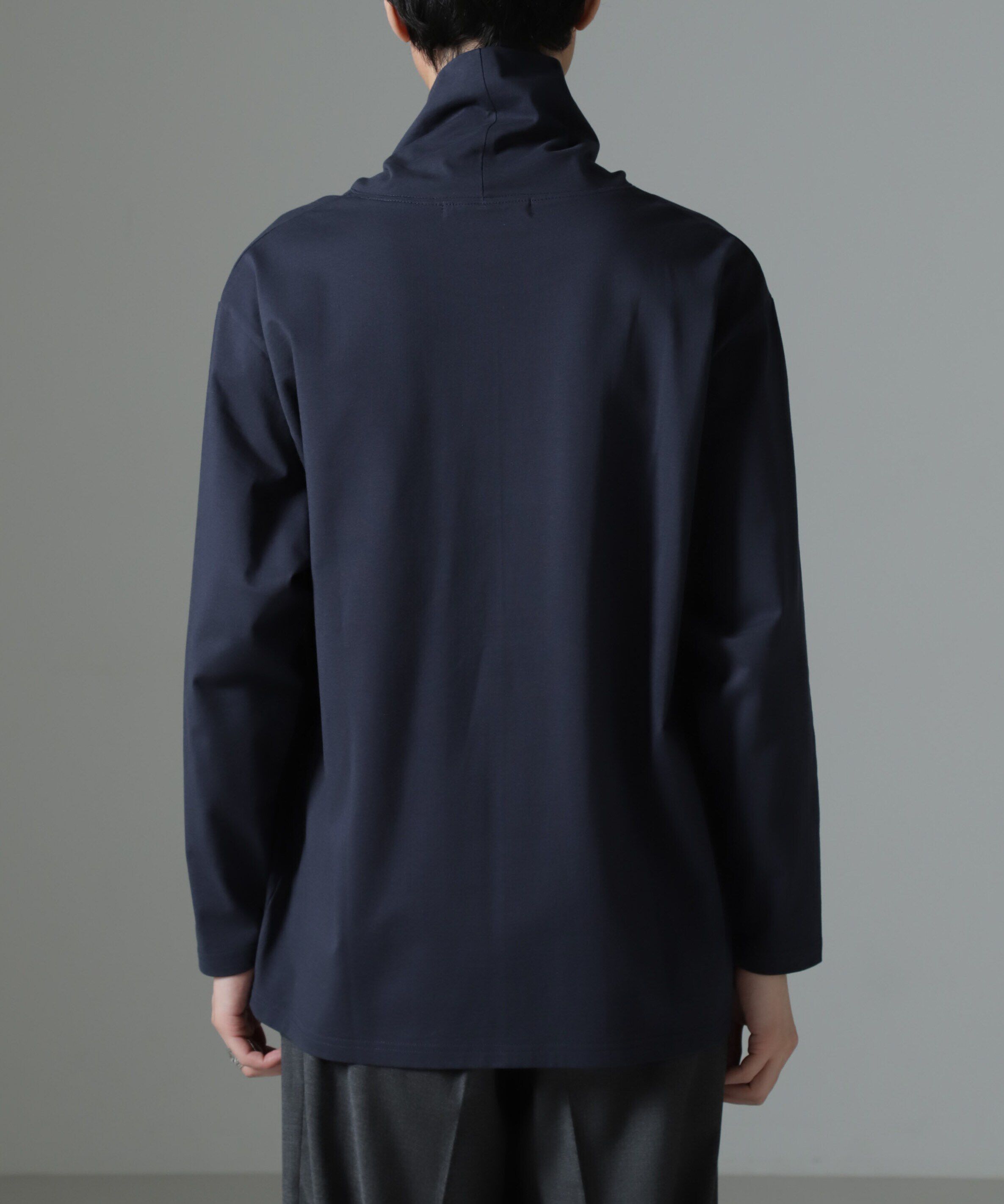 nano･universe「WEB限定/ボリュームハイネックプルオーバー 長袖」|Tシャツ・カットソー|