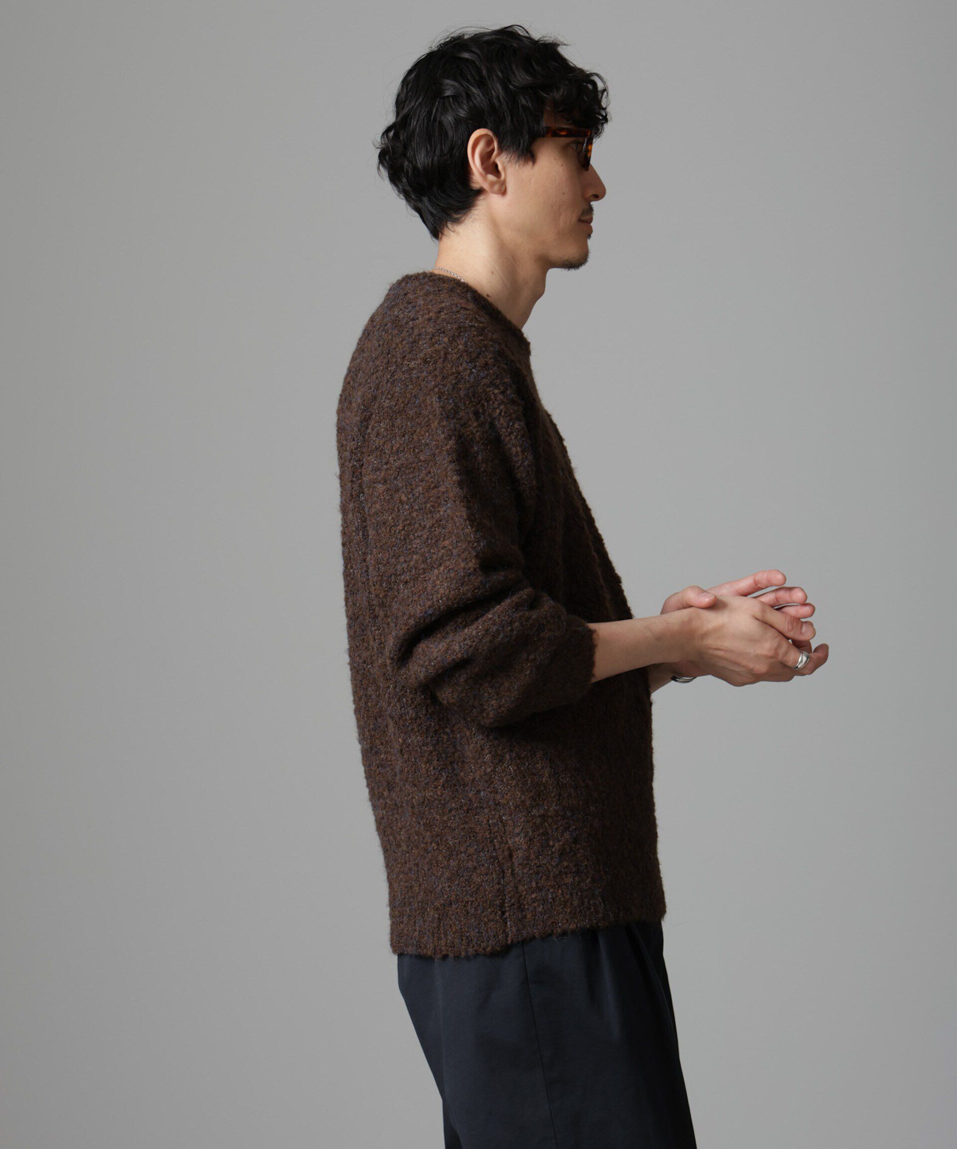 nano･universe「ウールミックスブークレニット」|ニット・セーター|