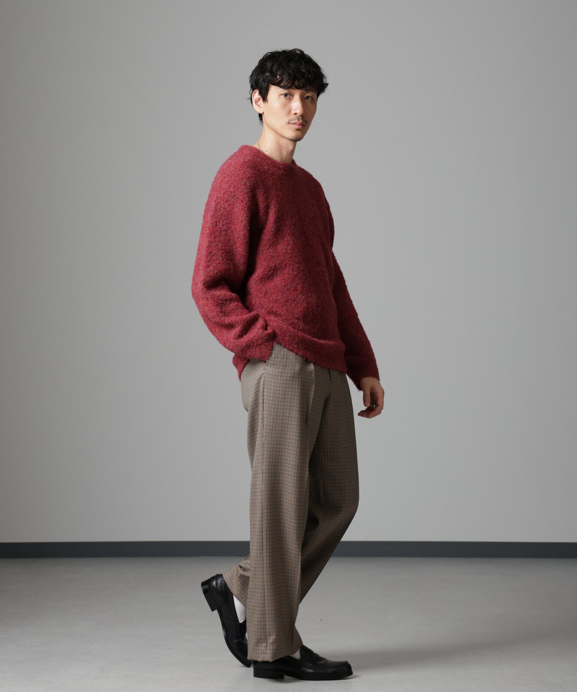 nano･universe「ウールミックスブークレニット」|ニット・セーター|