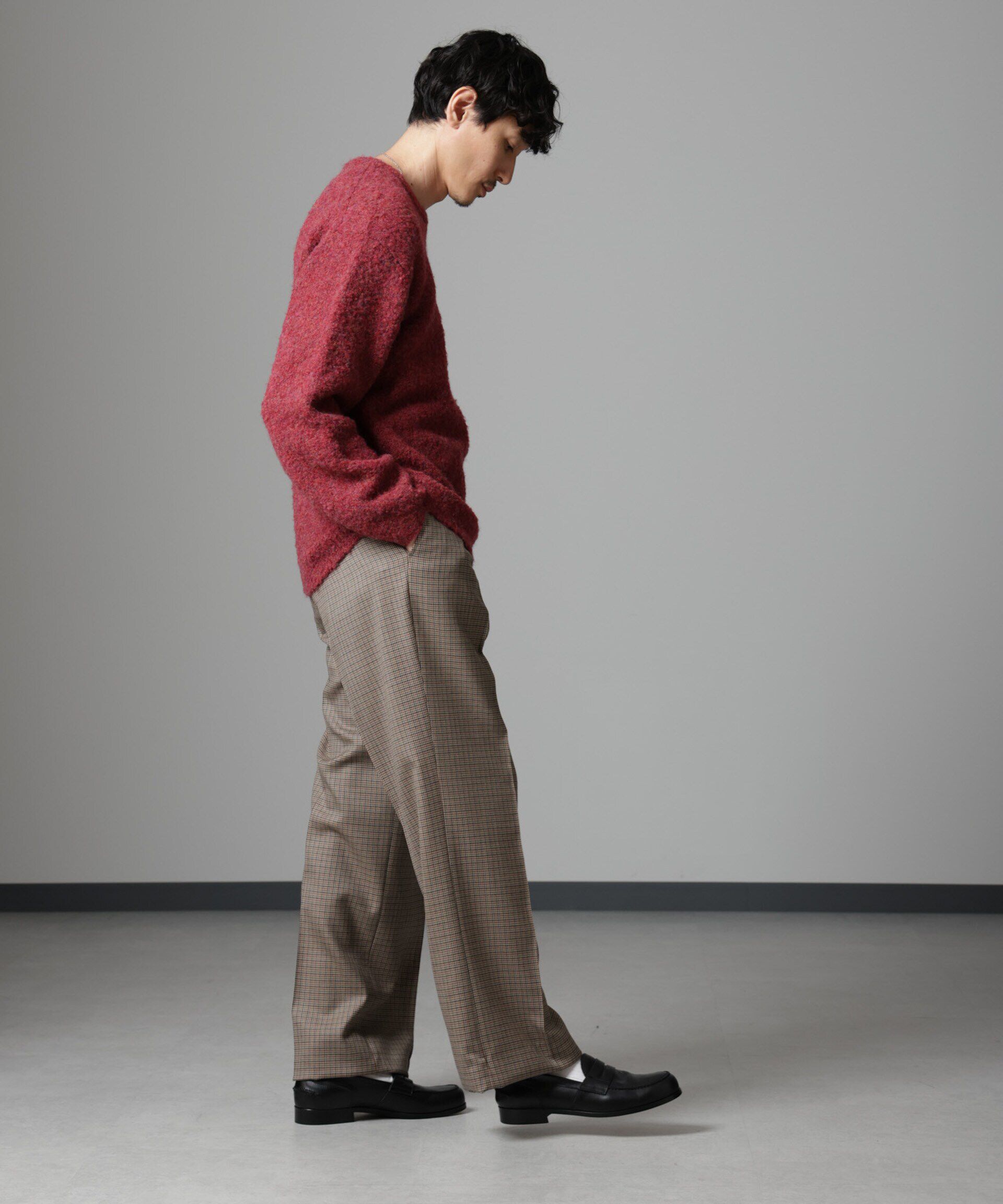 nano･universe「ウールミックスブークレニット」|ニット・セーター|