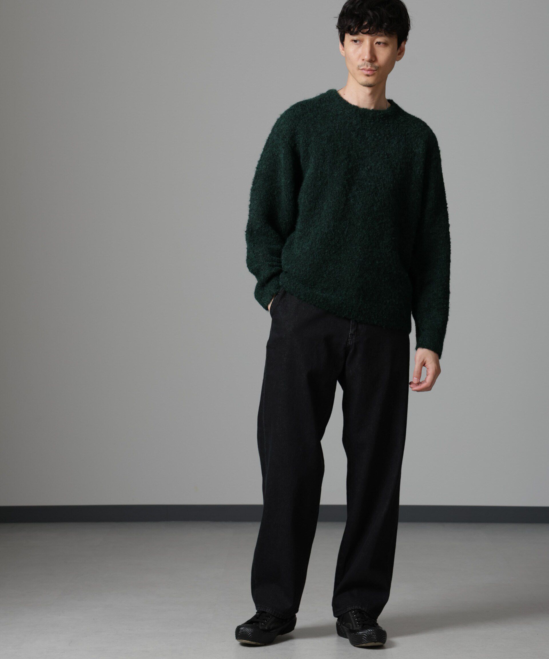 nano･universe「ウールミックスブークレニット」|ニット・セーター|