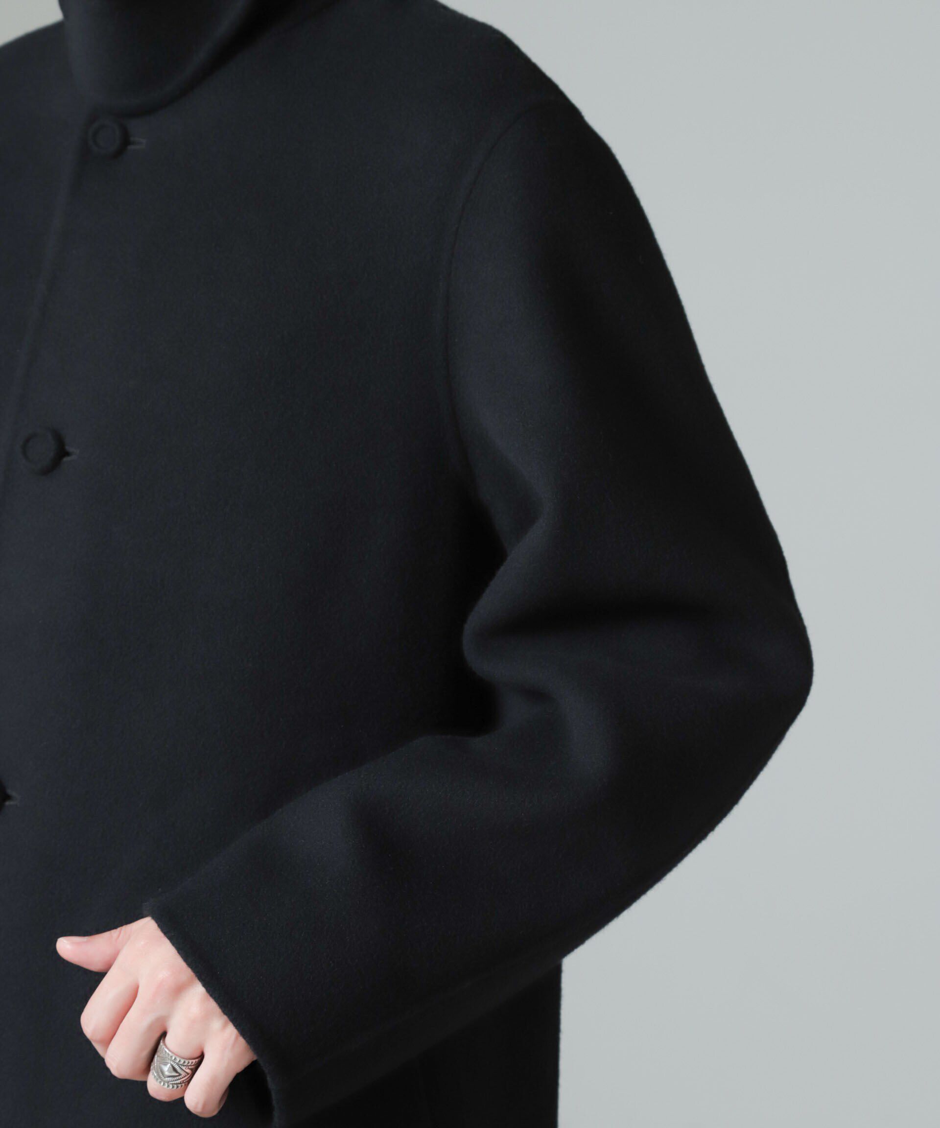 nano･universe「ダブルフェイスウールリバーバルカラーコート」|その他|