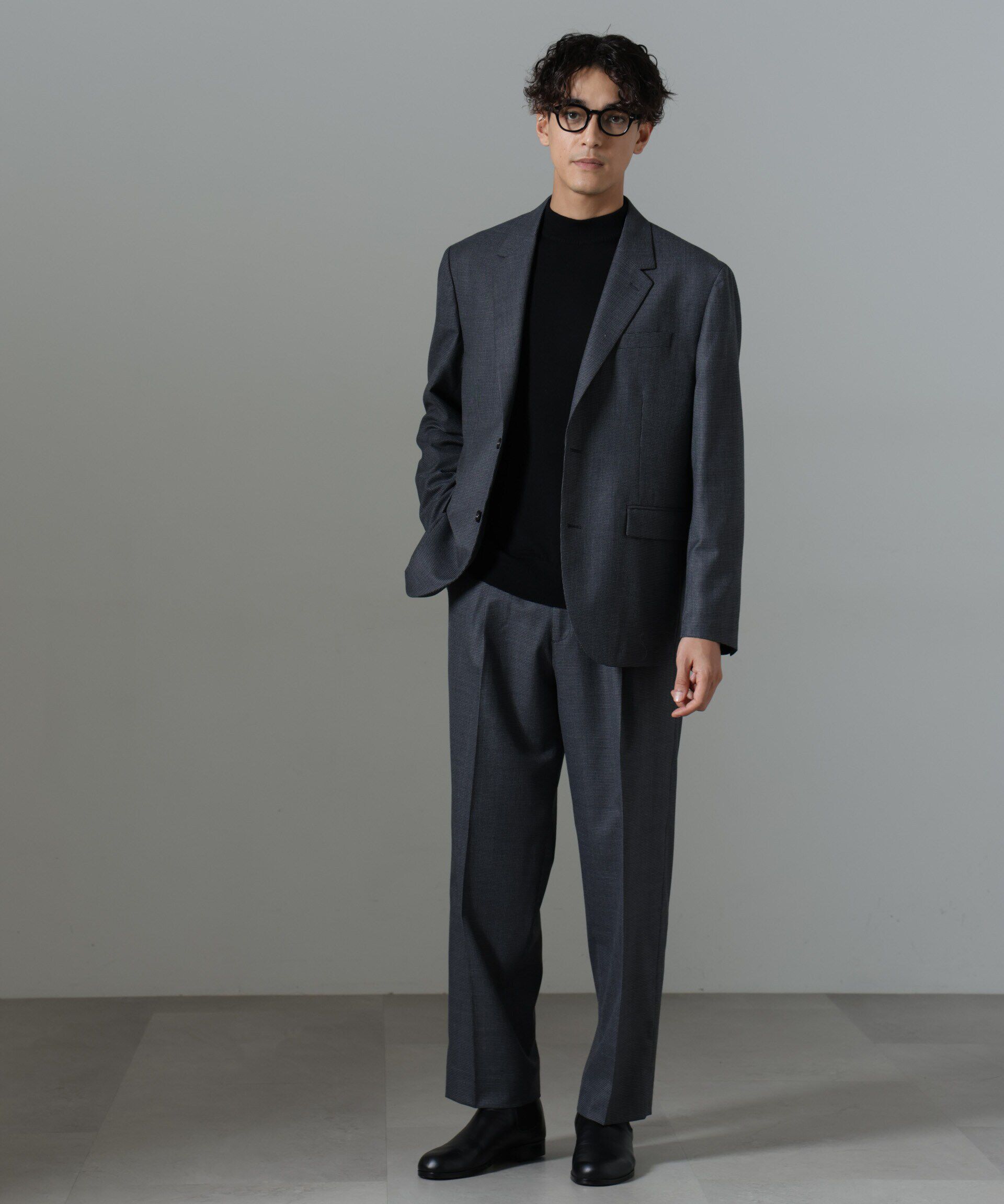 nano･universe「クラシックウールボクシージャケット(セットアップ可)」|スーツ|