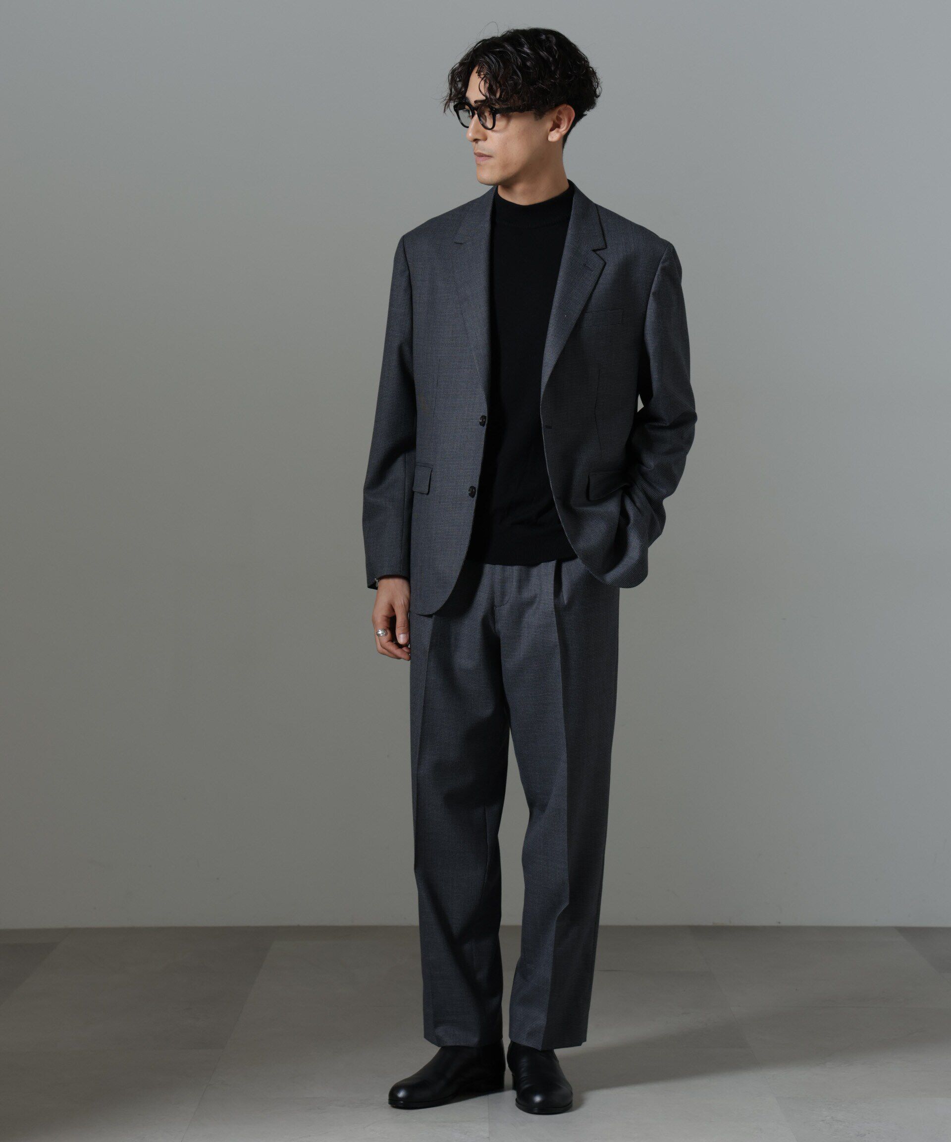 nano･universe「クラシックウールボクシージャケット(セットアップ可)」|スーツ|