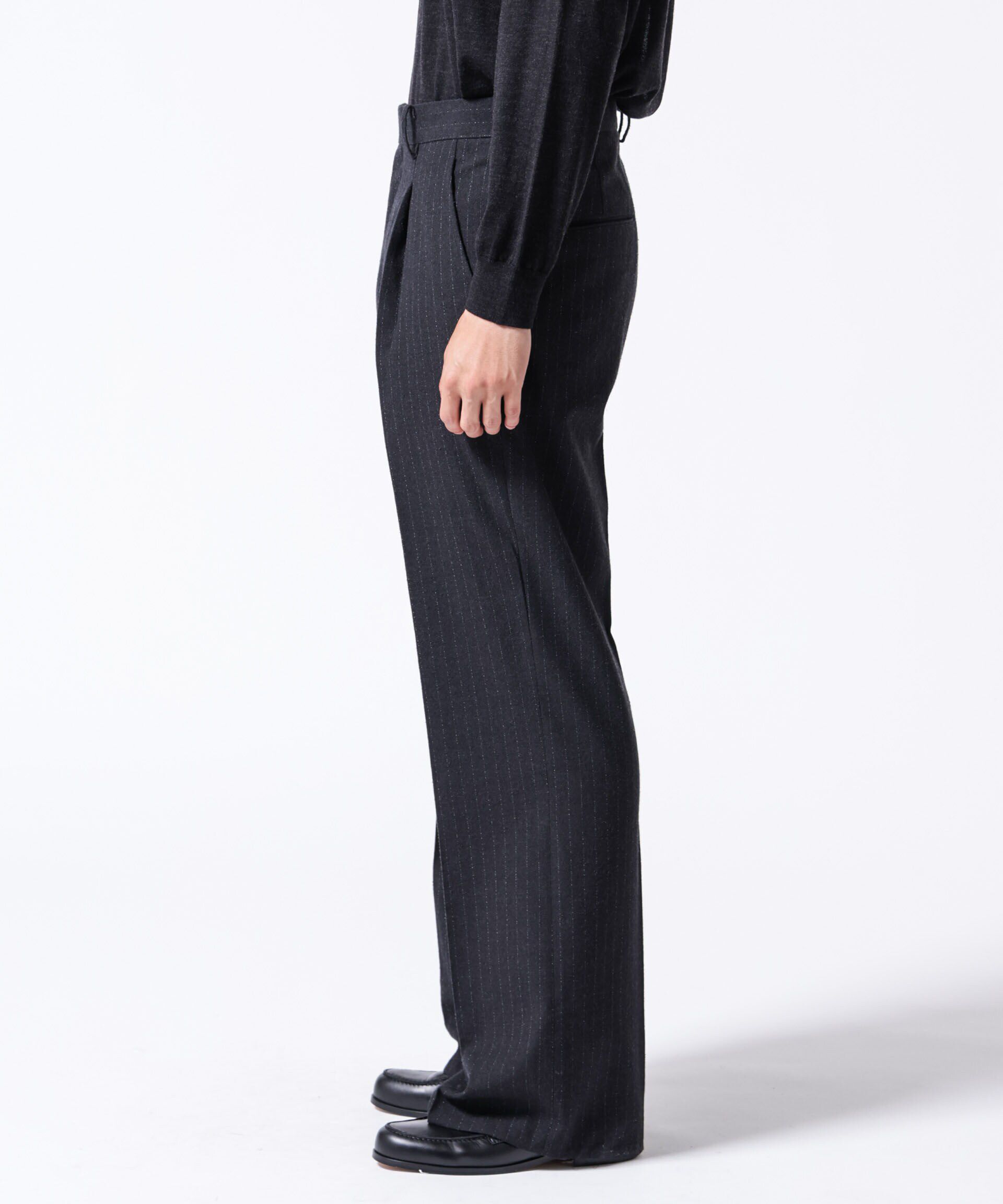 nano･universe「「ASSEMBLANC」クリースワイドパンツ(セットアップ可)」|スーツ|