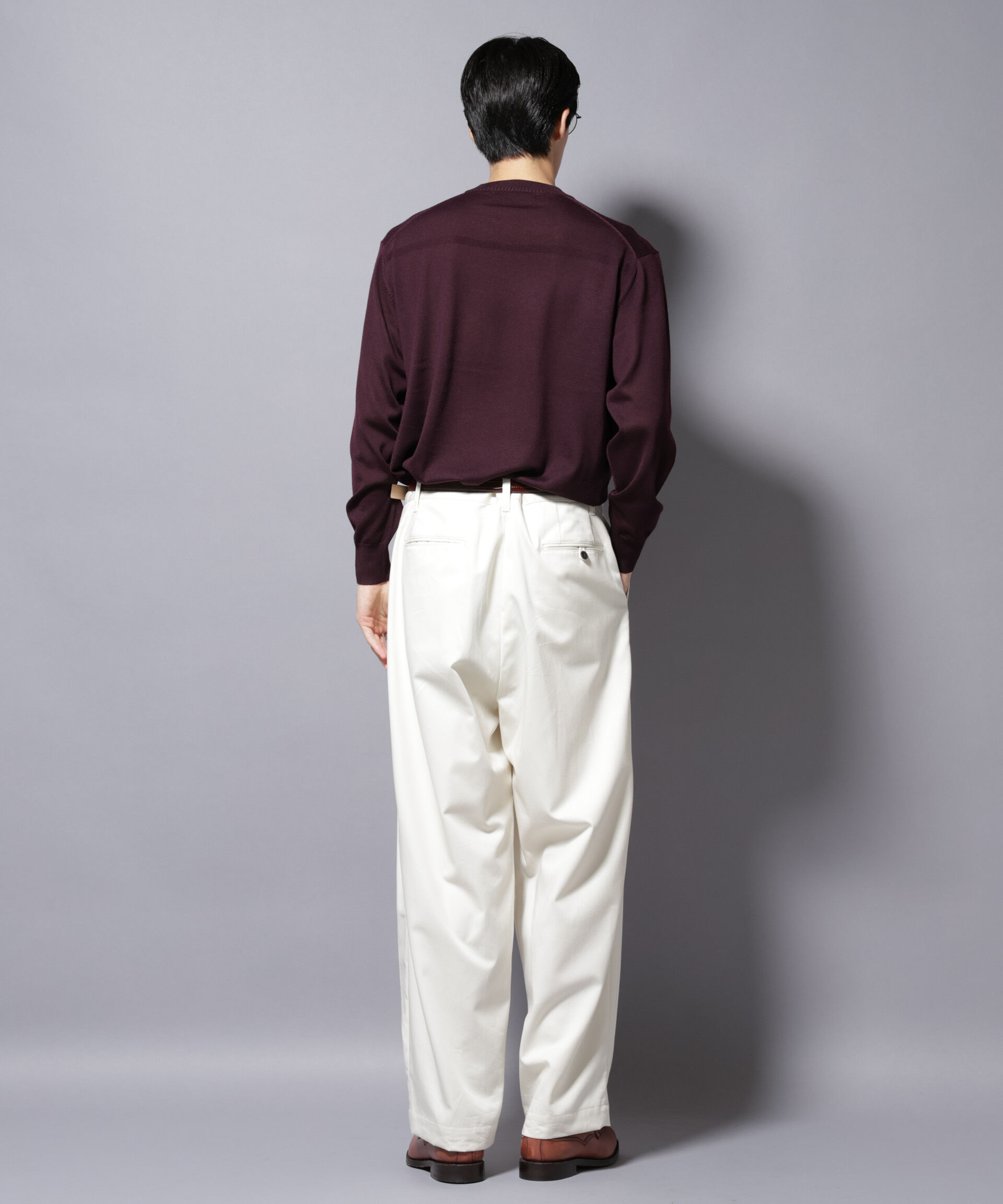 nano･universe「「毛玉レスニット」ファインゲージクルーネック」|ニット・セーター|